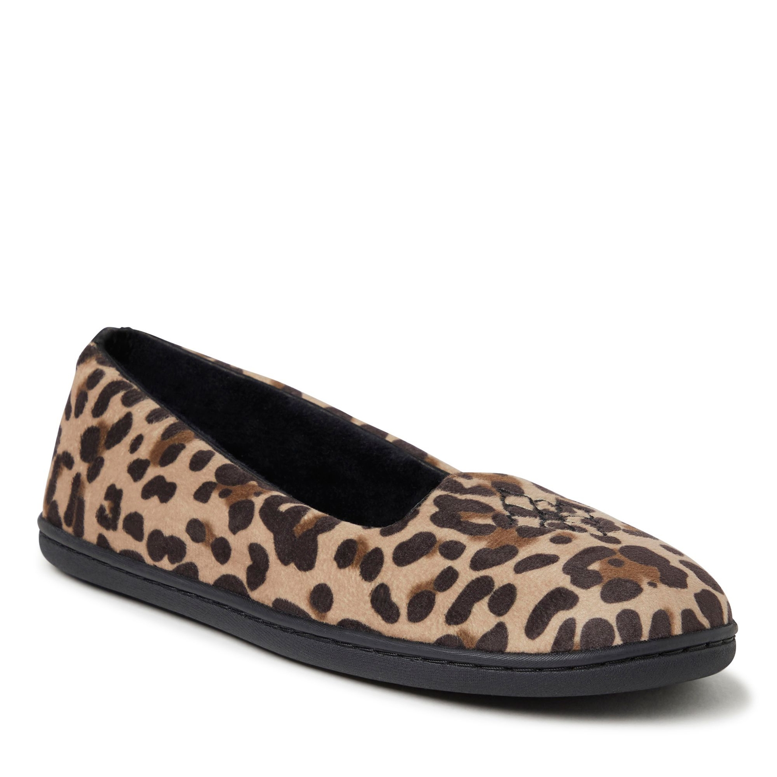 Dearfoams Rebecca Velour Closed Back Women's Tan Slipper S M