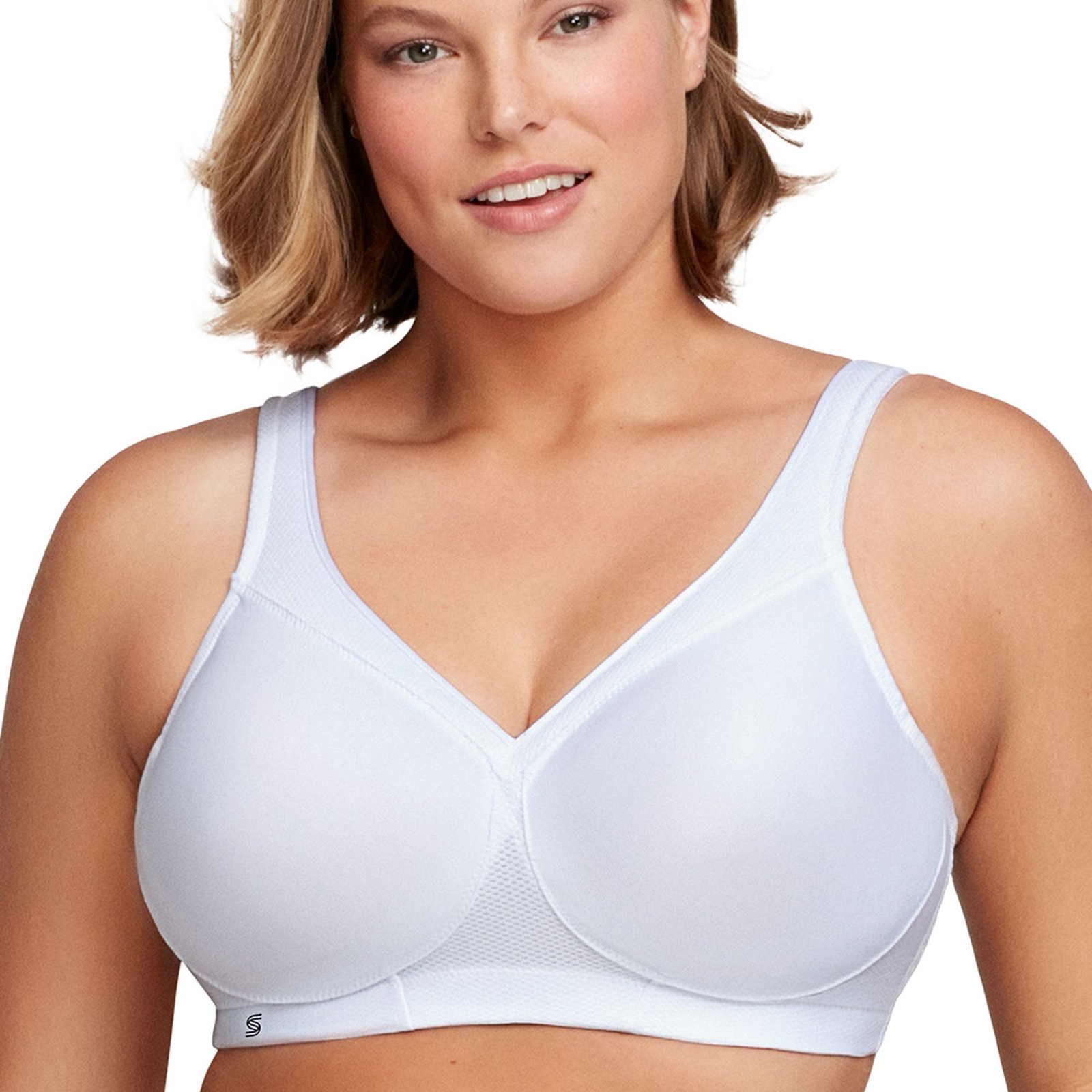 Glamorise MagicLift Seamless Sports Bra White Bras 40-D