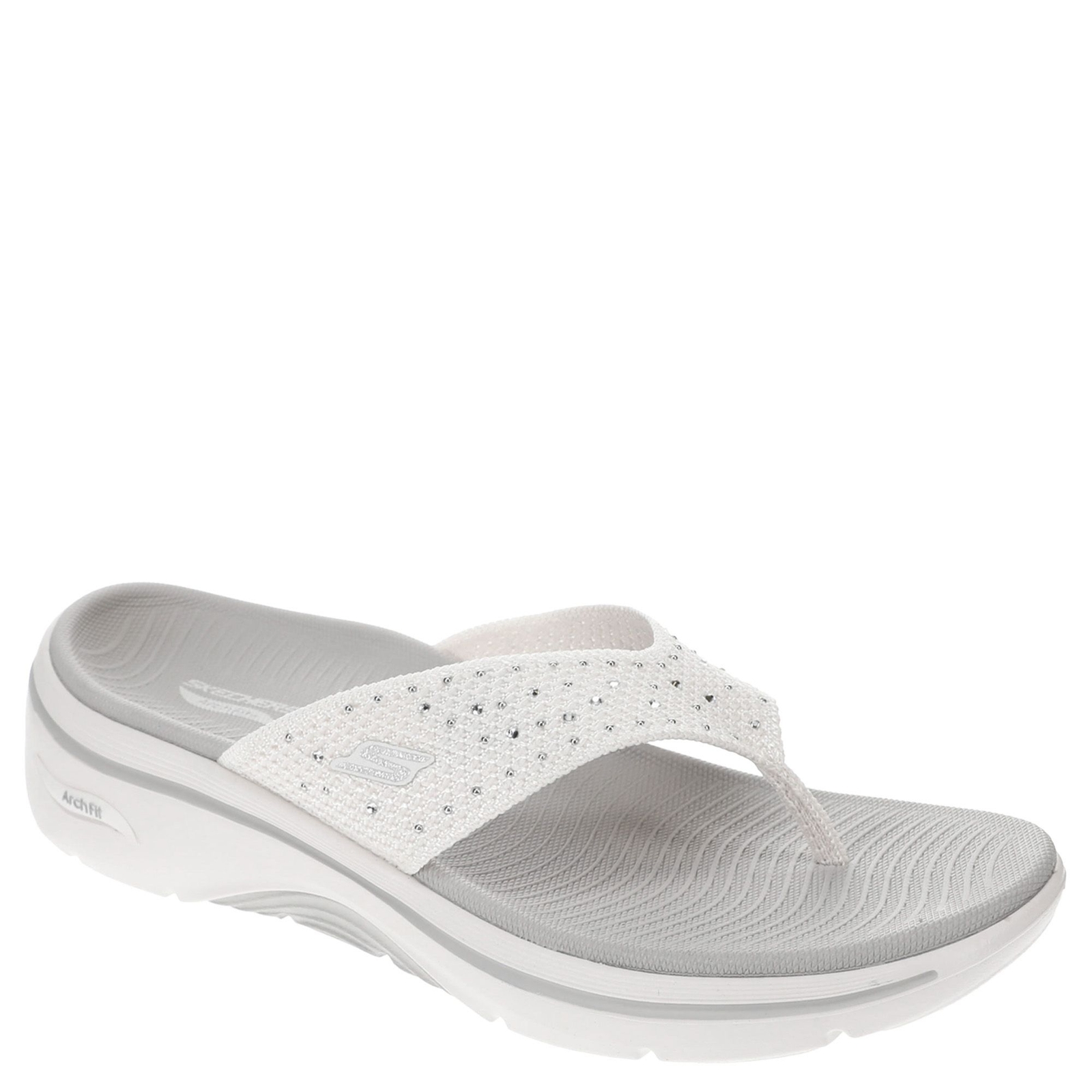 Skechers On The Go Go Walk Arch Fit 2.0-Claire Women's White Sandal 12 M
