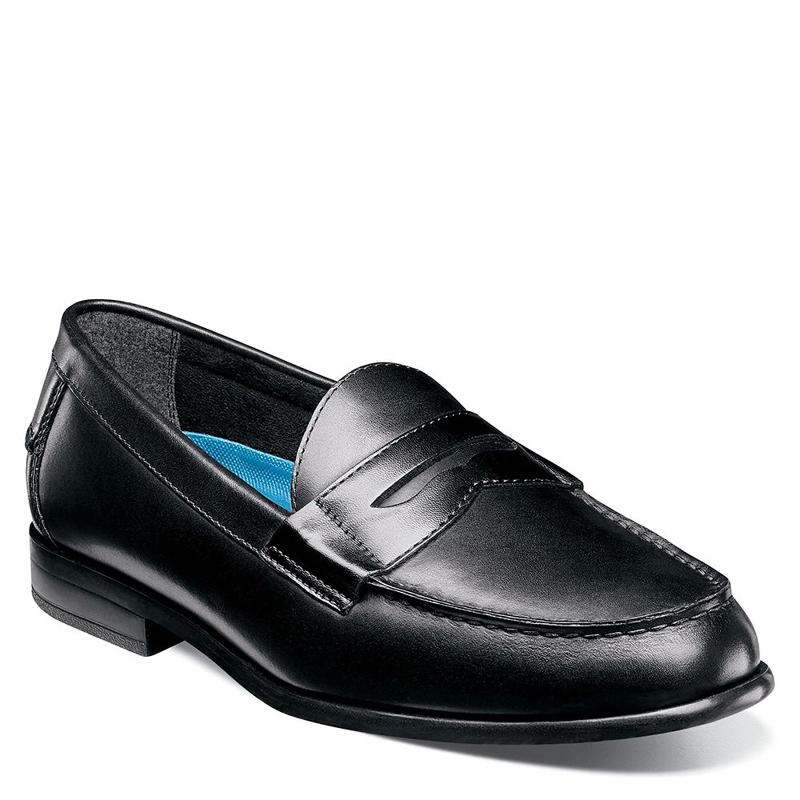 Nunn Bush Drexel Moc Toe Penny Loafer Men's Black Slip On 8 W