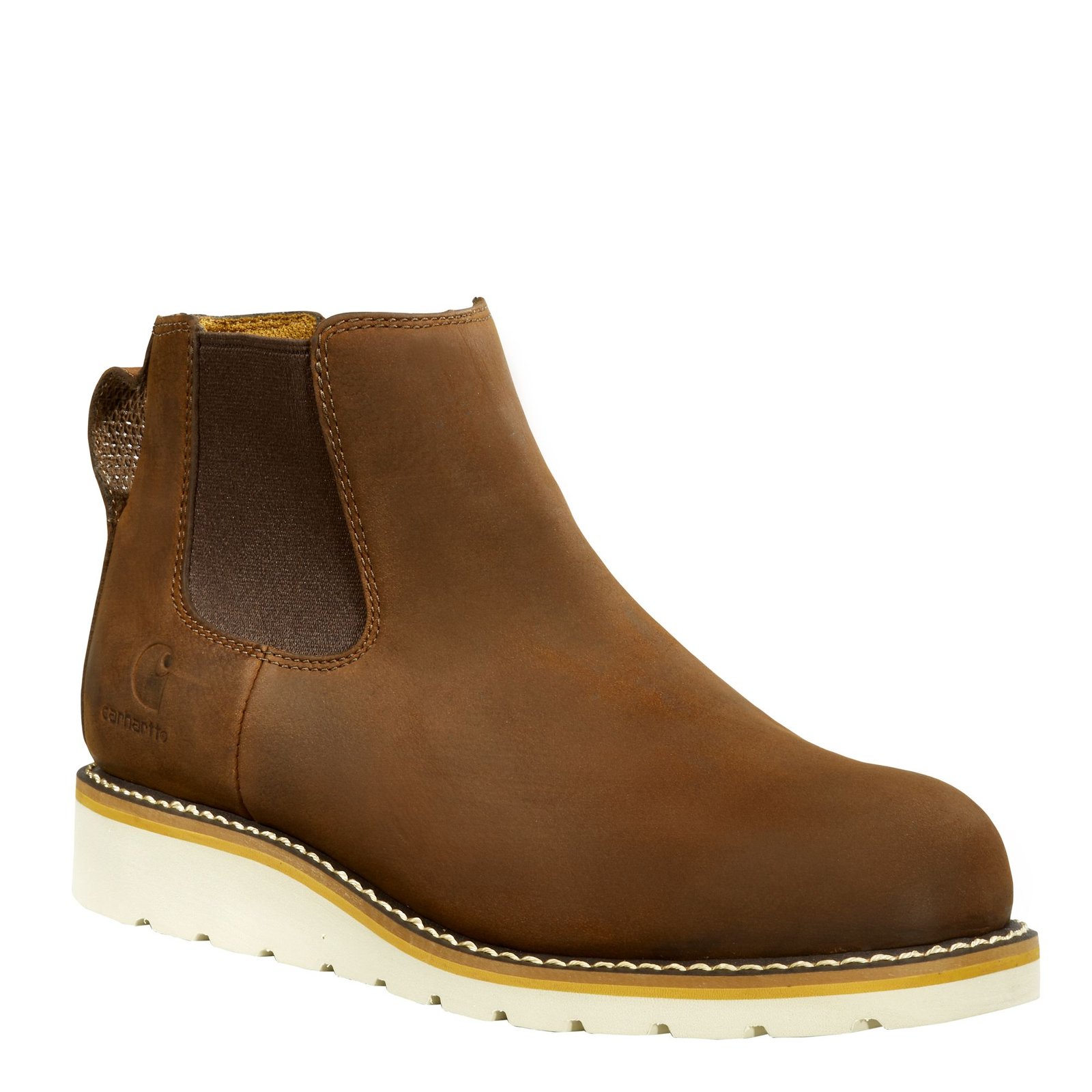 Carhartt 5" Chelsea Pull-On Wedge Steel Toe Men's Brown Boot 8