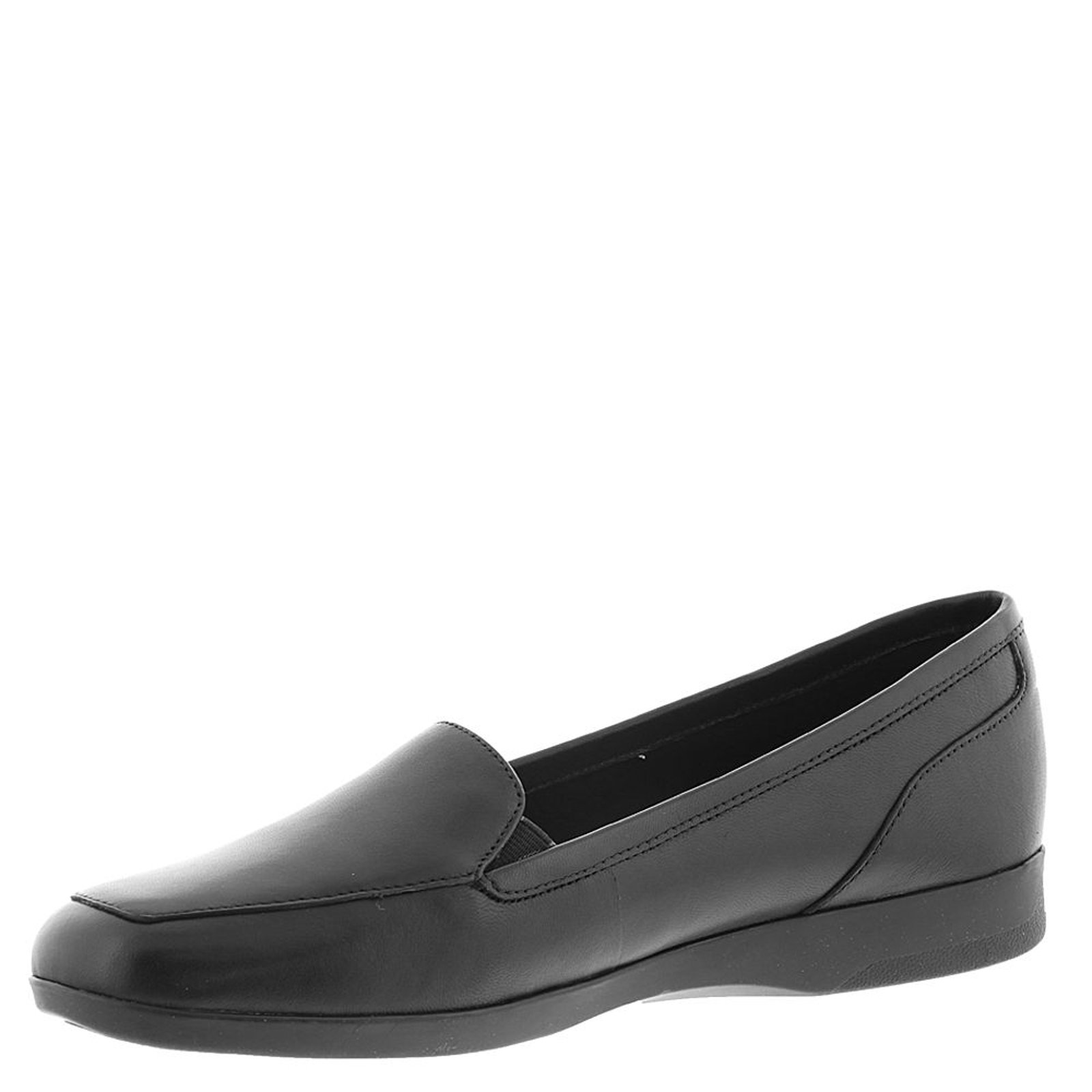 Easy Spirit Devitt19 – Mocassino Basso Donna, Tomaia In Pelle Con Inserti Elastici, Nero