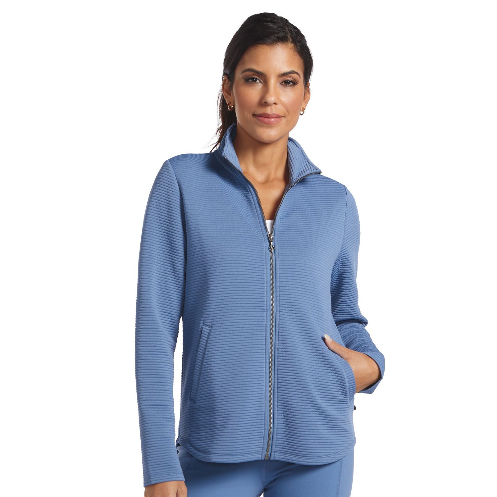 Skechers Women's Go Walk Ottoman Scoop Hem Jacket-Cozy Blue Jackets