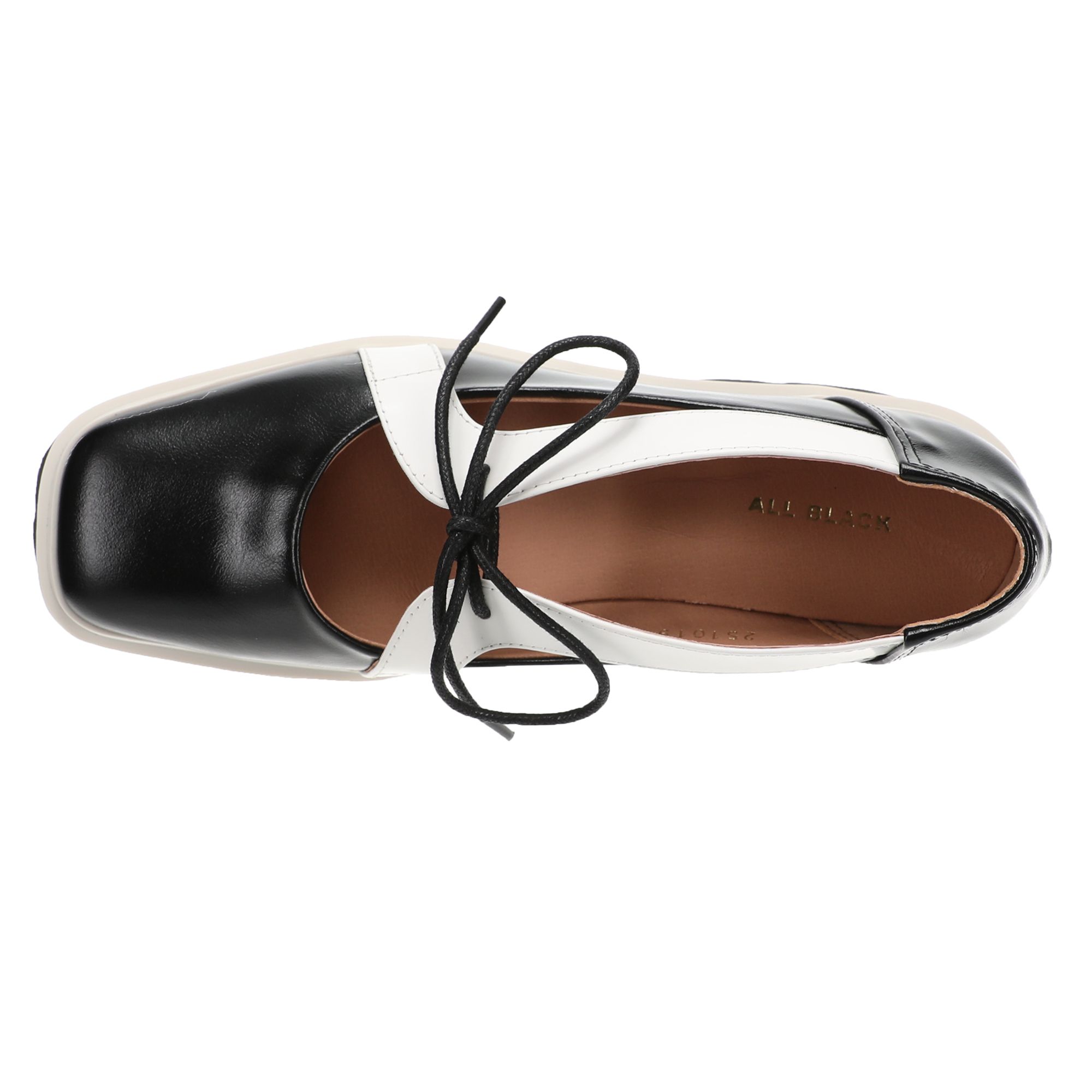 ALL BLACK Little Bow Lugg Womens Slip On 30790₽