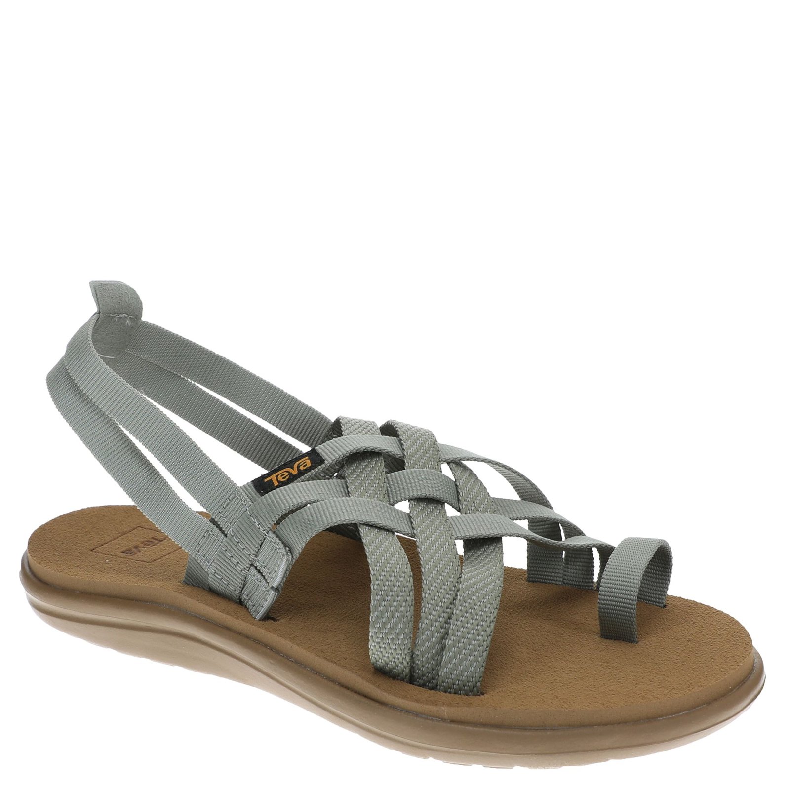 Teva Voya Strappy Women's Green Grey Sandal 8