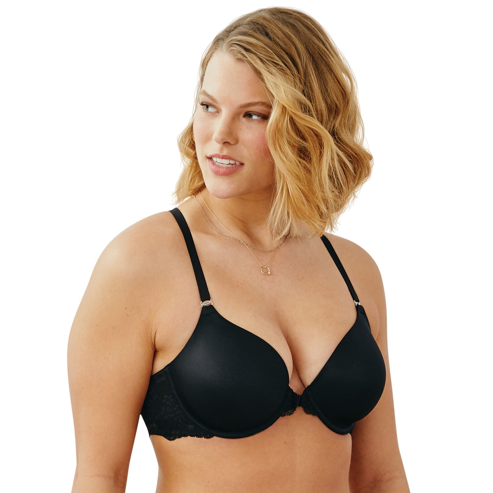Maidenform One Fab Fit Full-Coverage Racerback Bra Black Bras 34-D