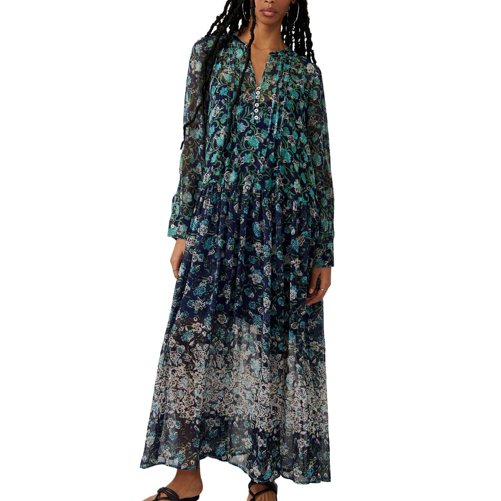 Free People's Women's See It Through Dress Multi Dresses S