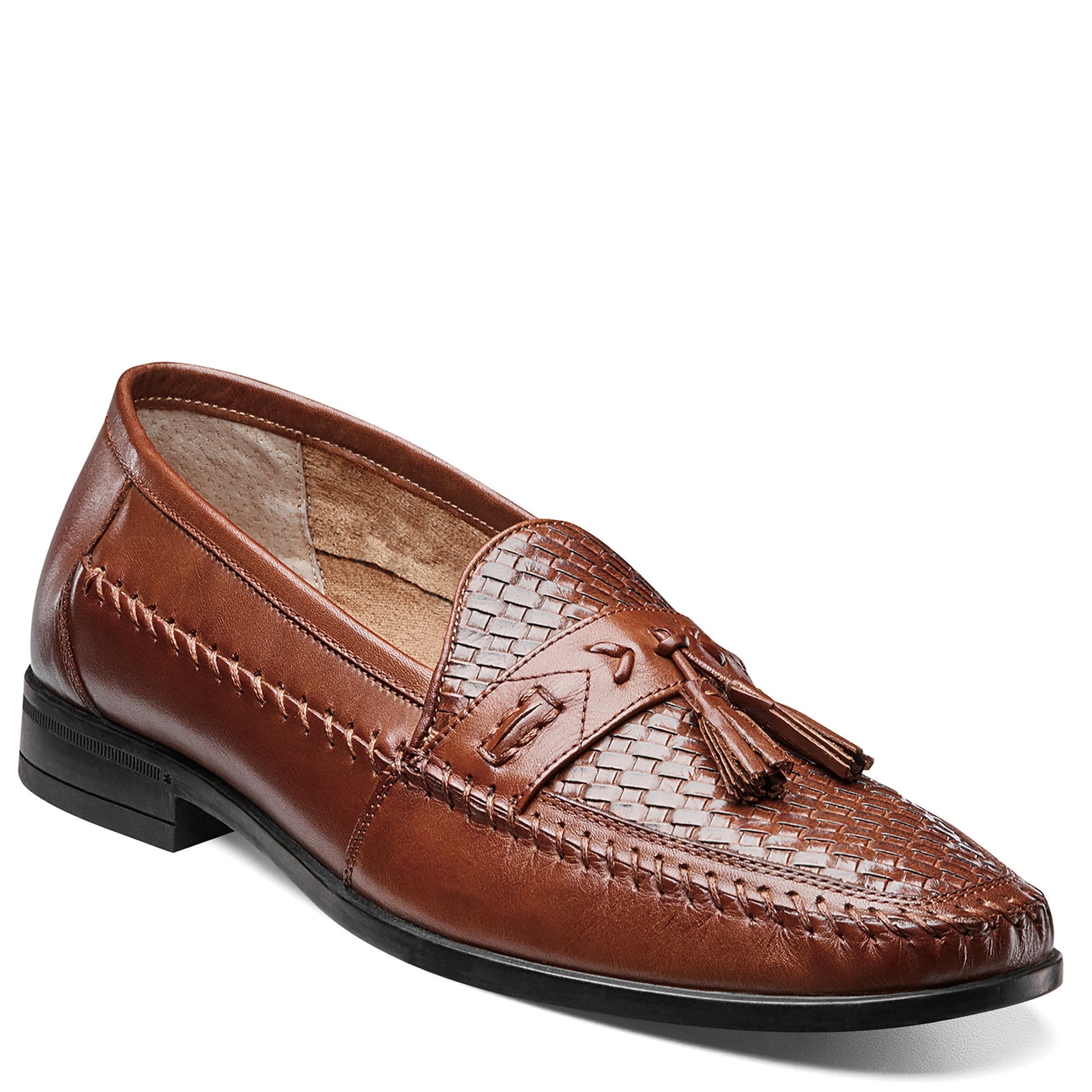 Nunn Bush Strafford Woven Tassel Loafer Men's Brown Slip On 11.5 M