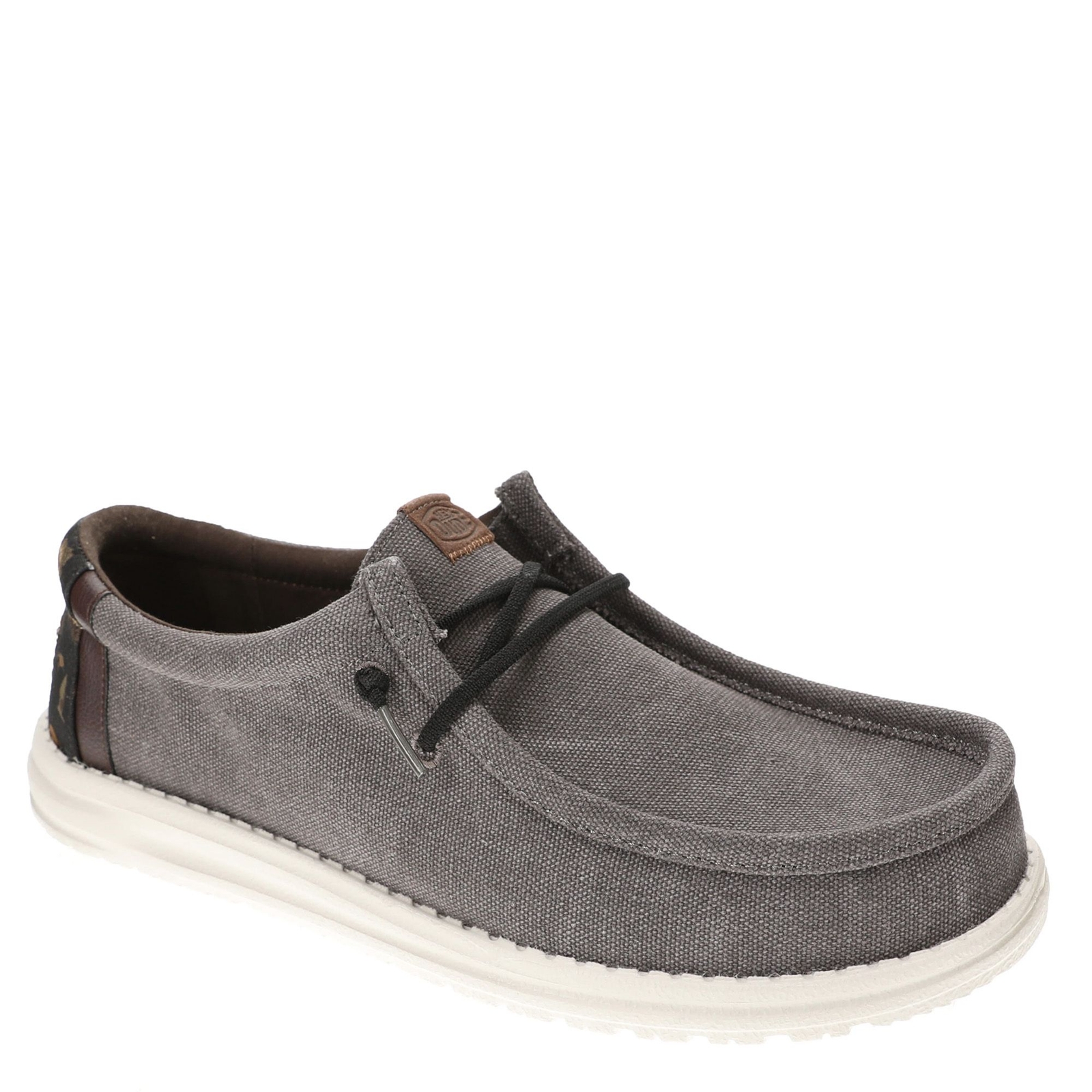 Hey Dude Wally Bass Men's Grey Oxford 13 M
