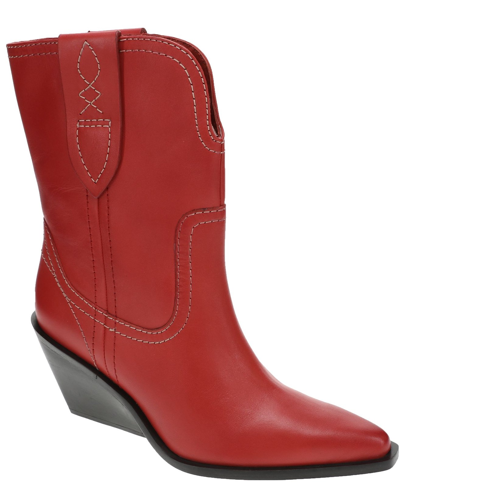 Free People Pitchfork Point Western Boot Women's Red Boot 6.5