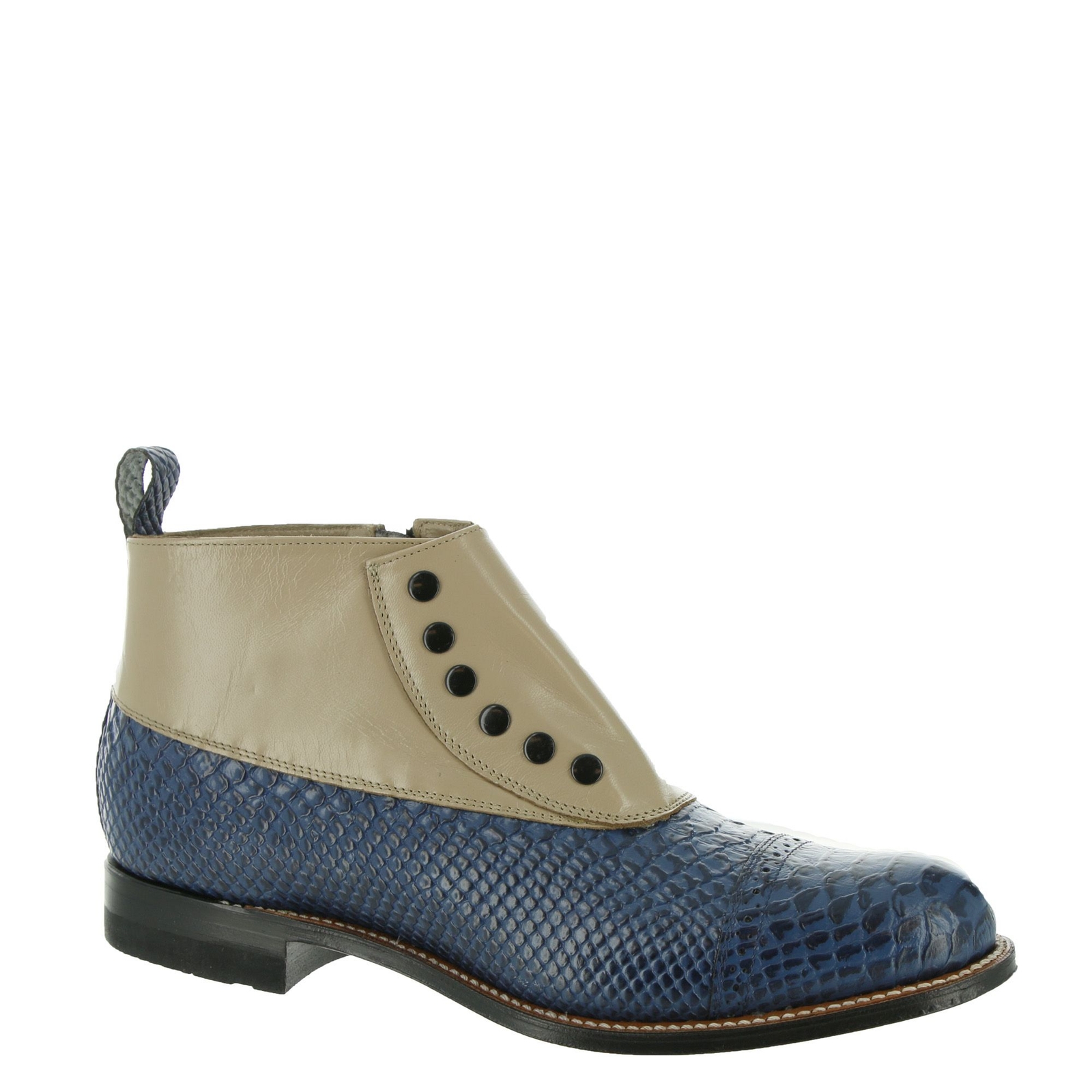Stacy Adams Madison Spat Anaconda Boot Men's Blue Boot 7.5 D
