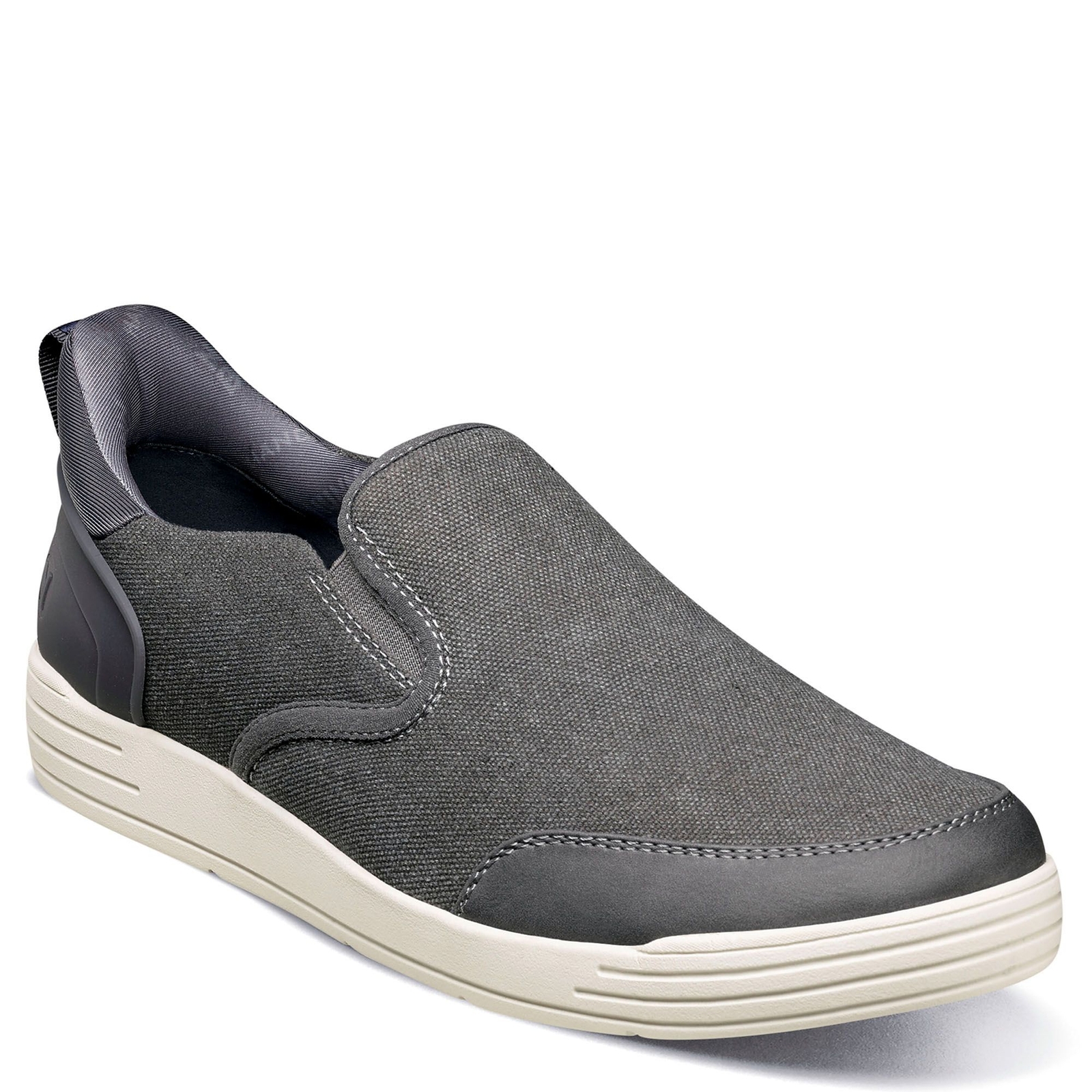 Nunn Bush EZ HF KORE City Walk Canvas Men's Grey Slip On 9.5 M
