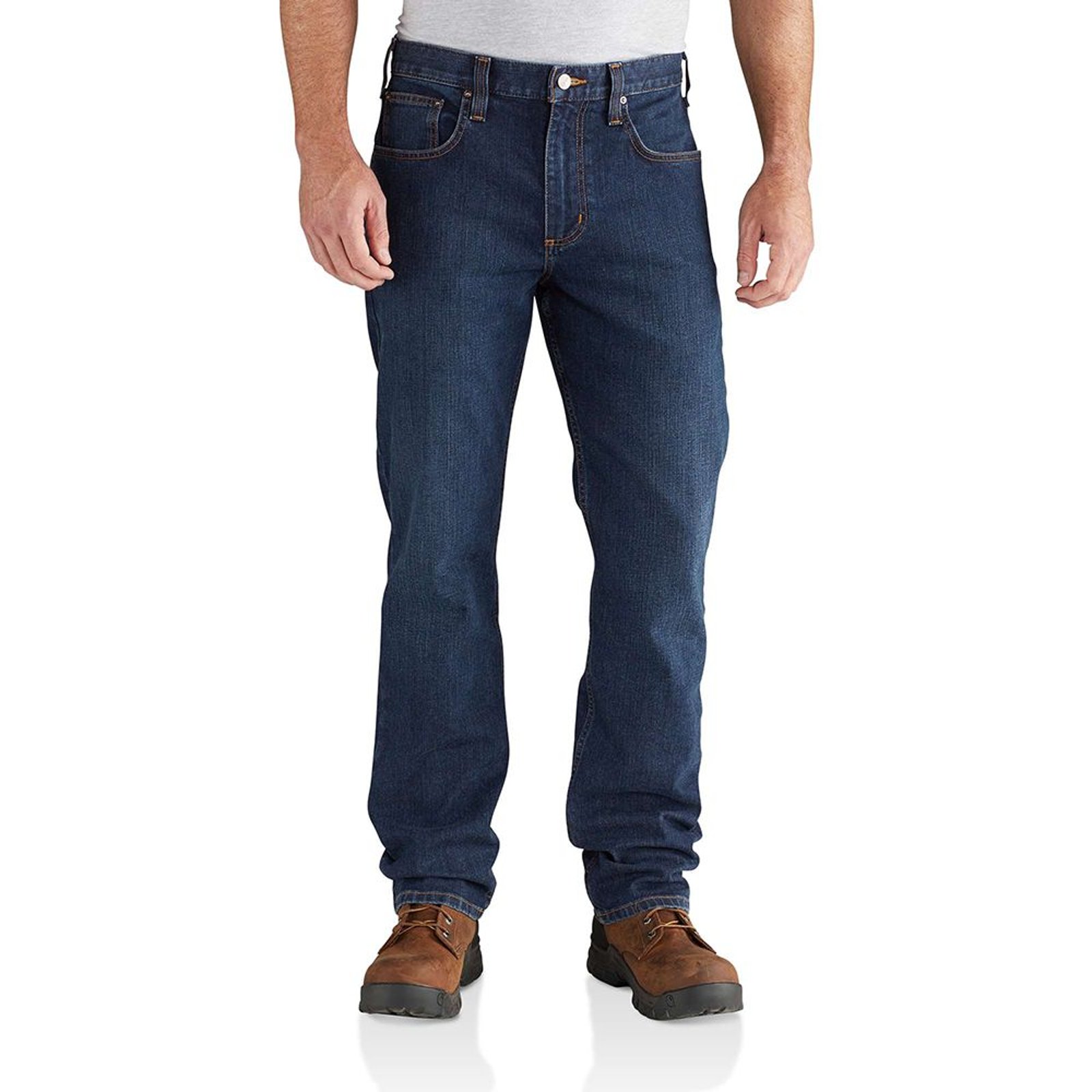 Carhartt Men's Relaxed Straight Rugged Flex Jean Blue Pants 38-34
