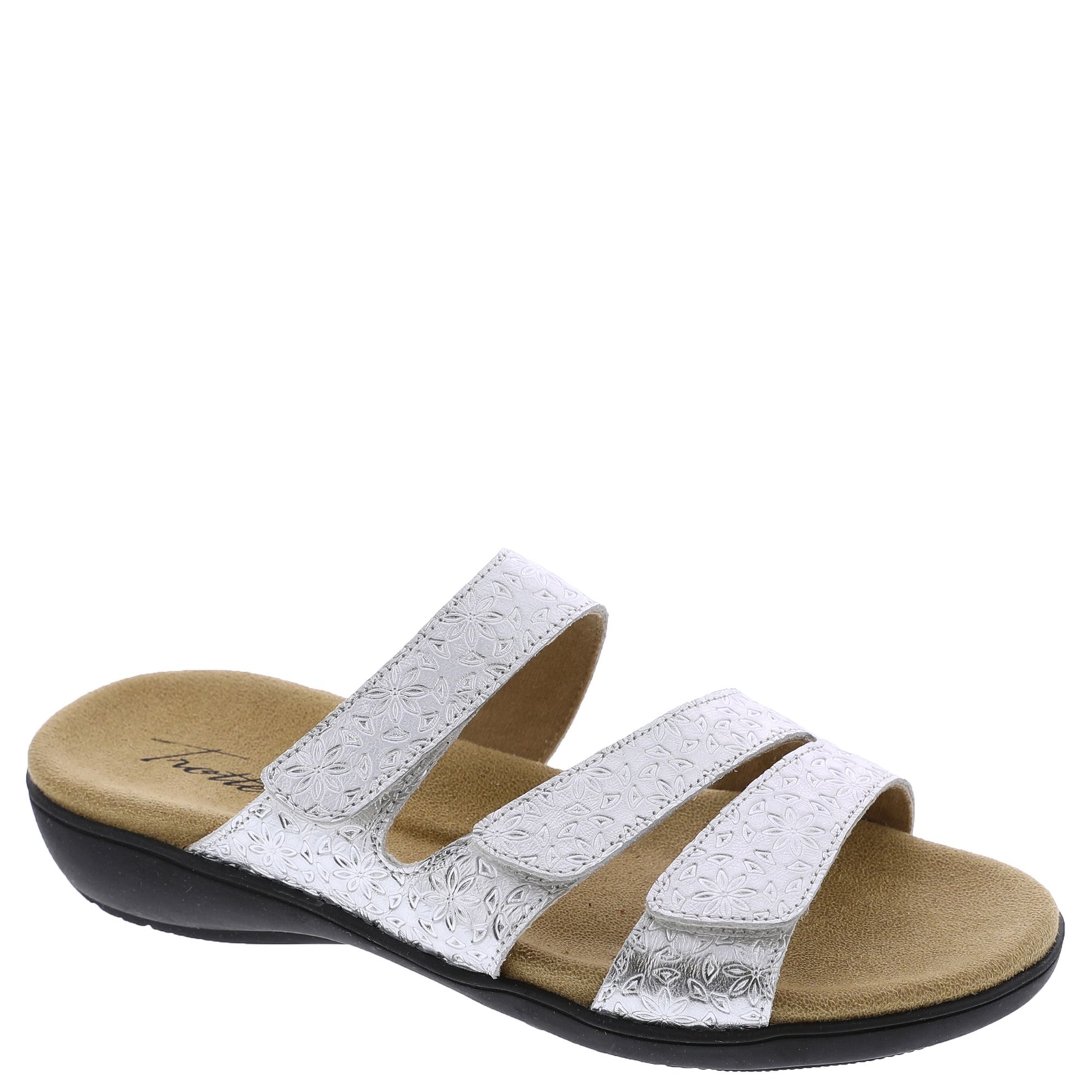 Trotters Rose Tool Women's Silver Sandal 9.5 W