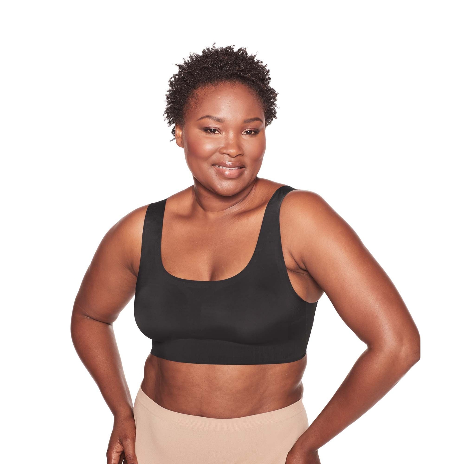 Bali Comfort Revolution Easylite Seamless Wirefree Bra Black Bras S-One Size