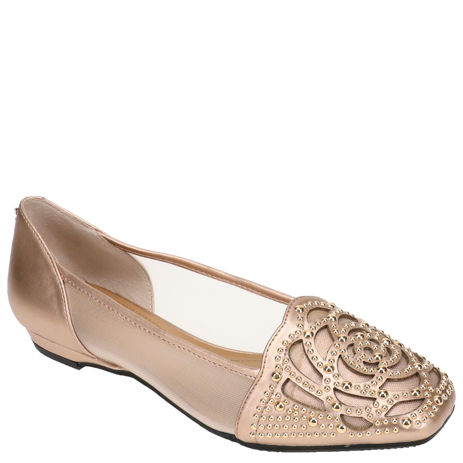 J. Renee Pariella Women's Gold Metallic Slip On 11 W -  651392017864