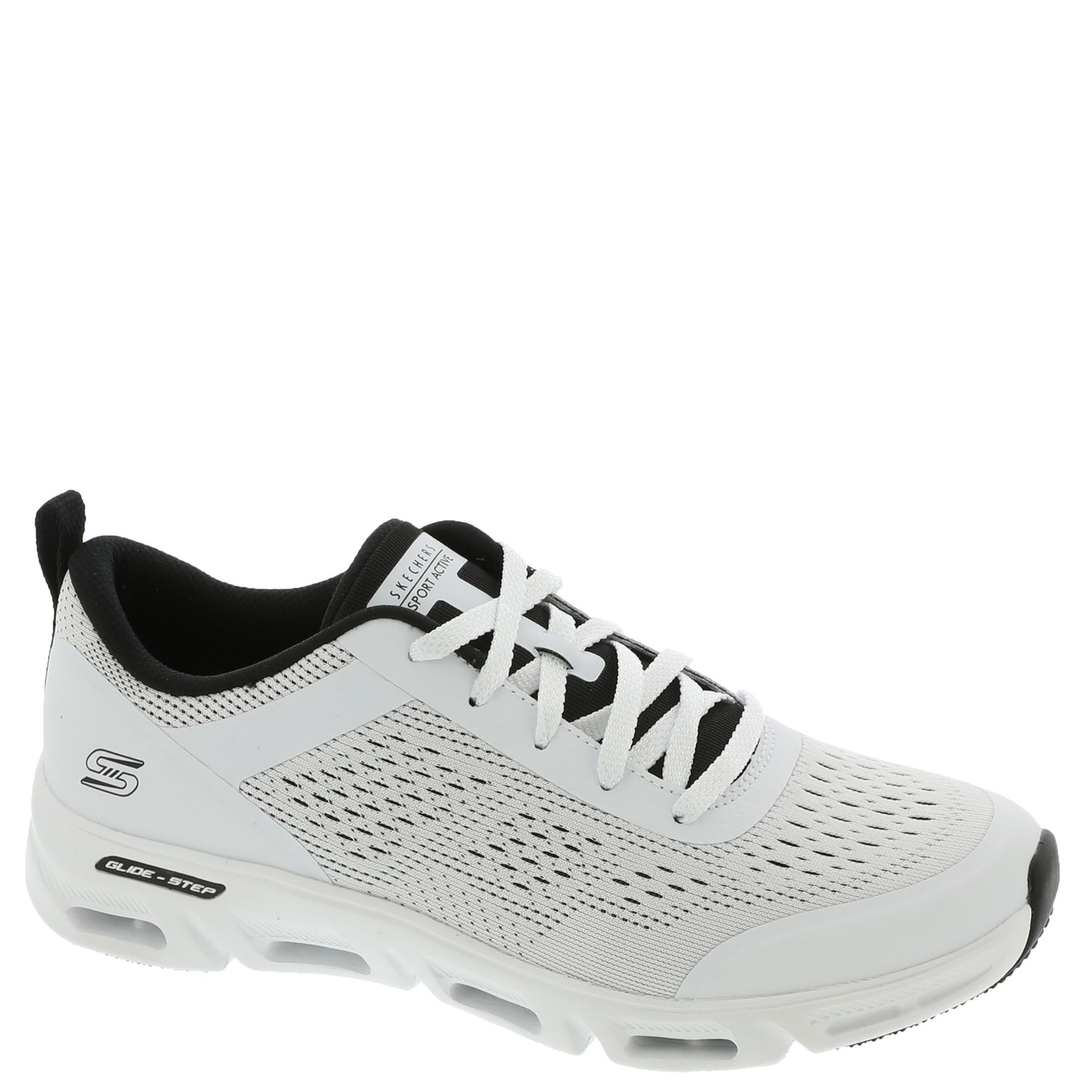 Skechers Sport Active Glide-Step Gratify-Lume Women's White Slip On 6 M