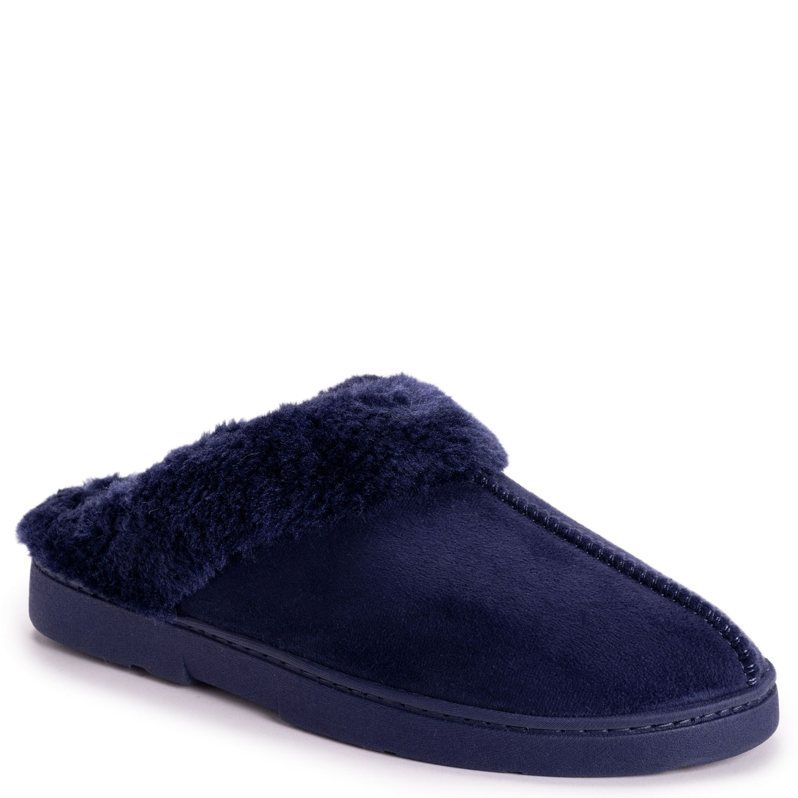 MUK LUKS Faux Suede Clog Women's Blue Slipper XL Size 11-12 M