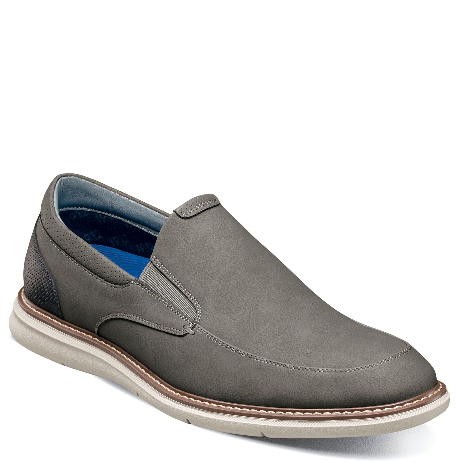 Nunn Bush Chase Casual Slip-On Men's Grey Slip On 13 M