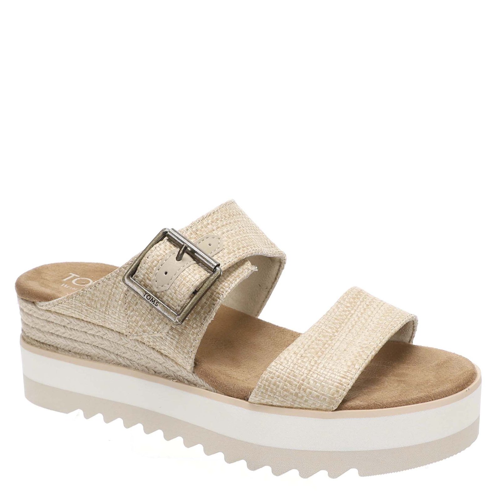 TOMS Diana Mule Buckle Women's Tan Sandal 9.5