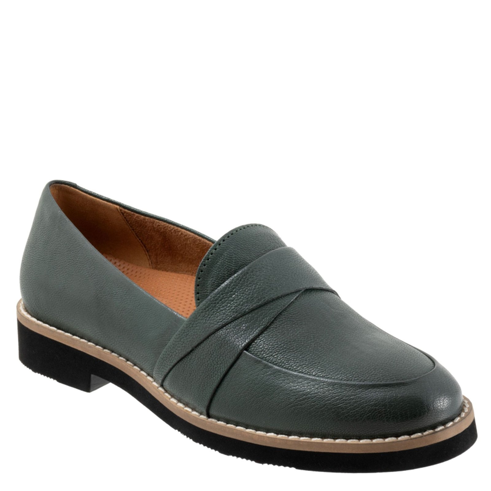 Softwalk Walsh Women's Green Slip On 8 M