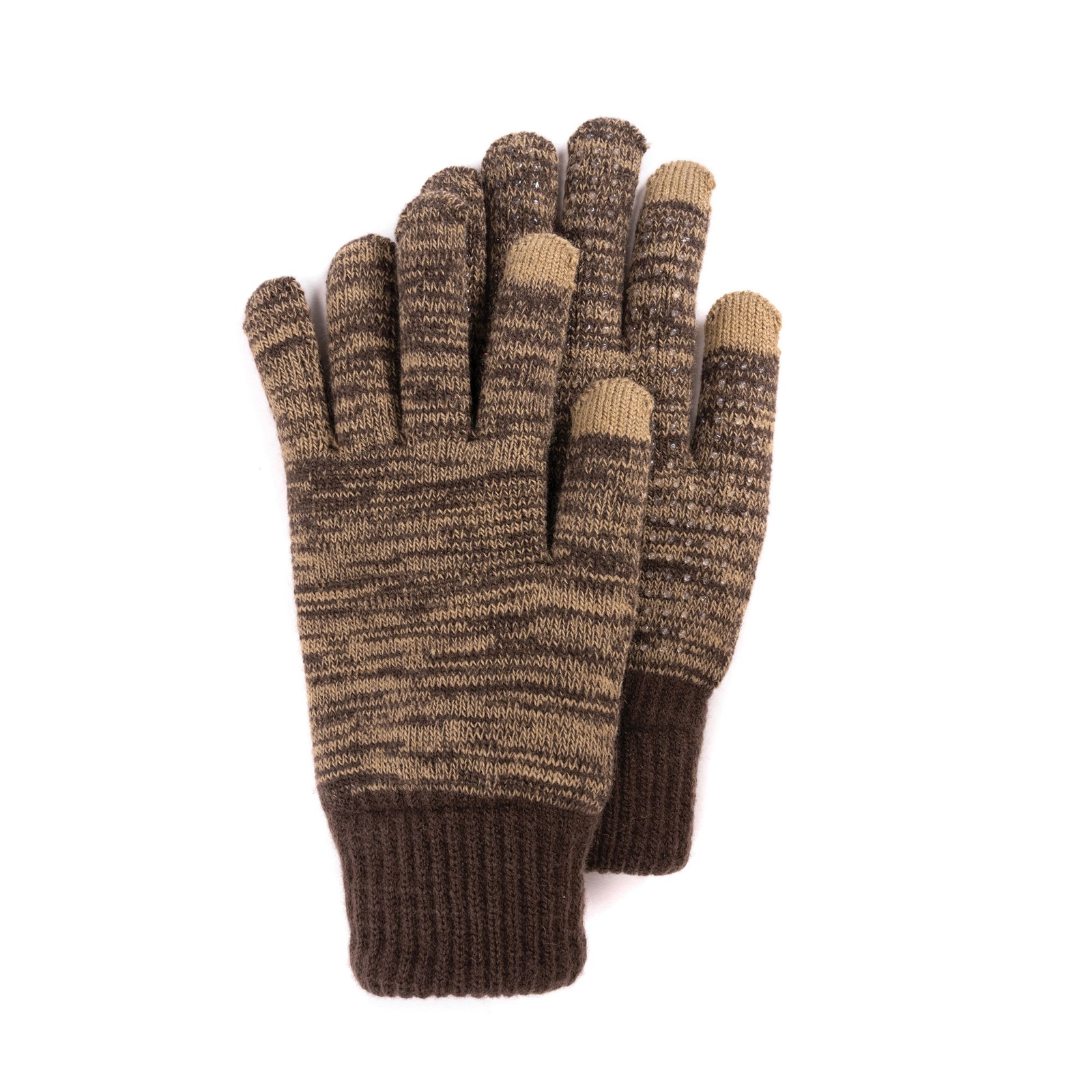 Quiet Wear Men's Heat Retainer Gloves Brown Misc Accessories One Size