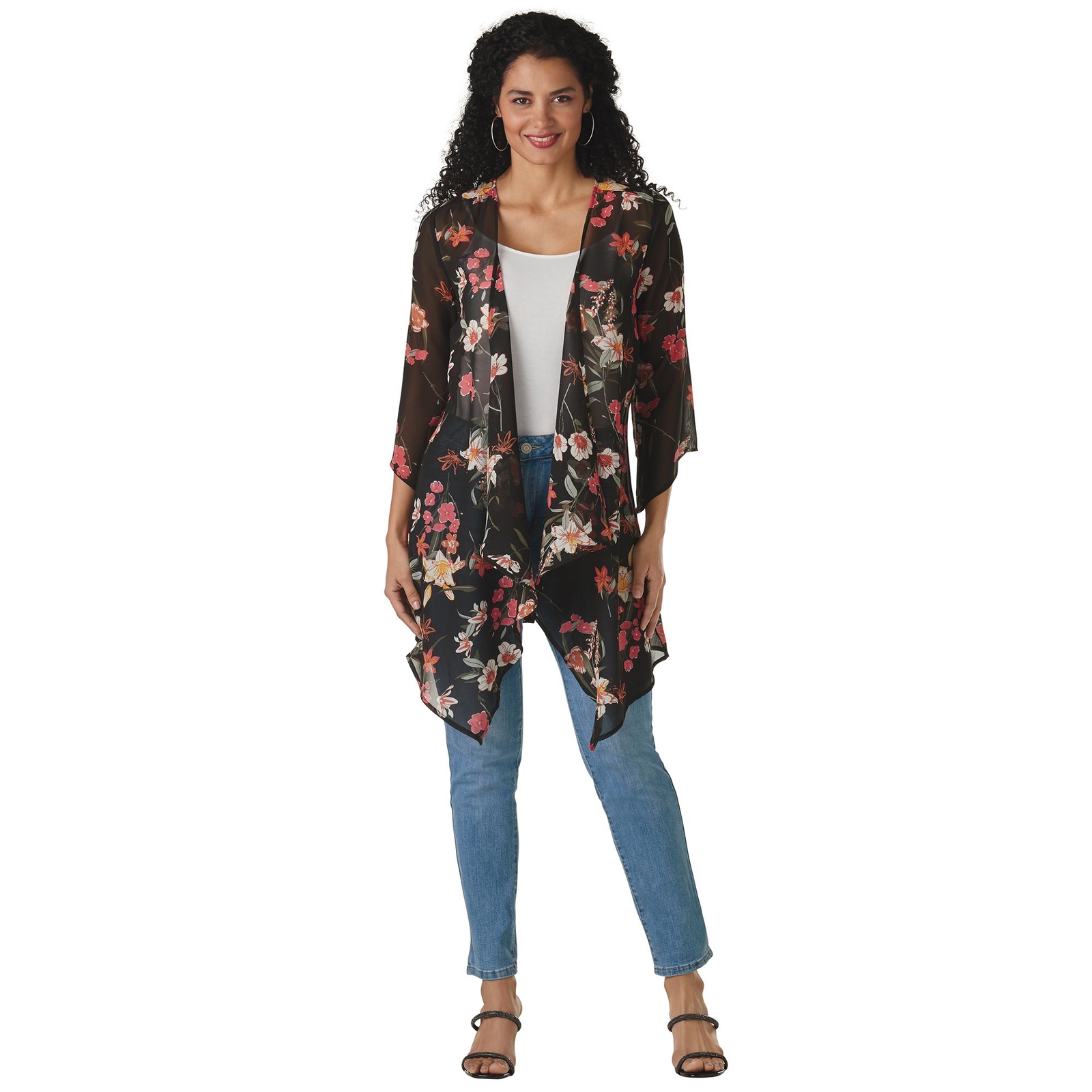 Masseys Sheer Kimono Multi Jackets S