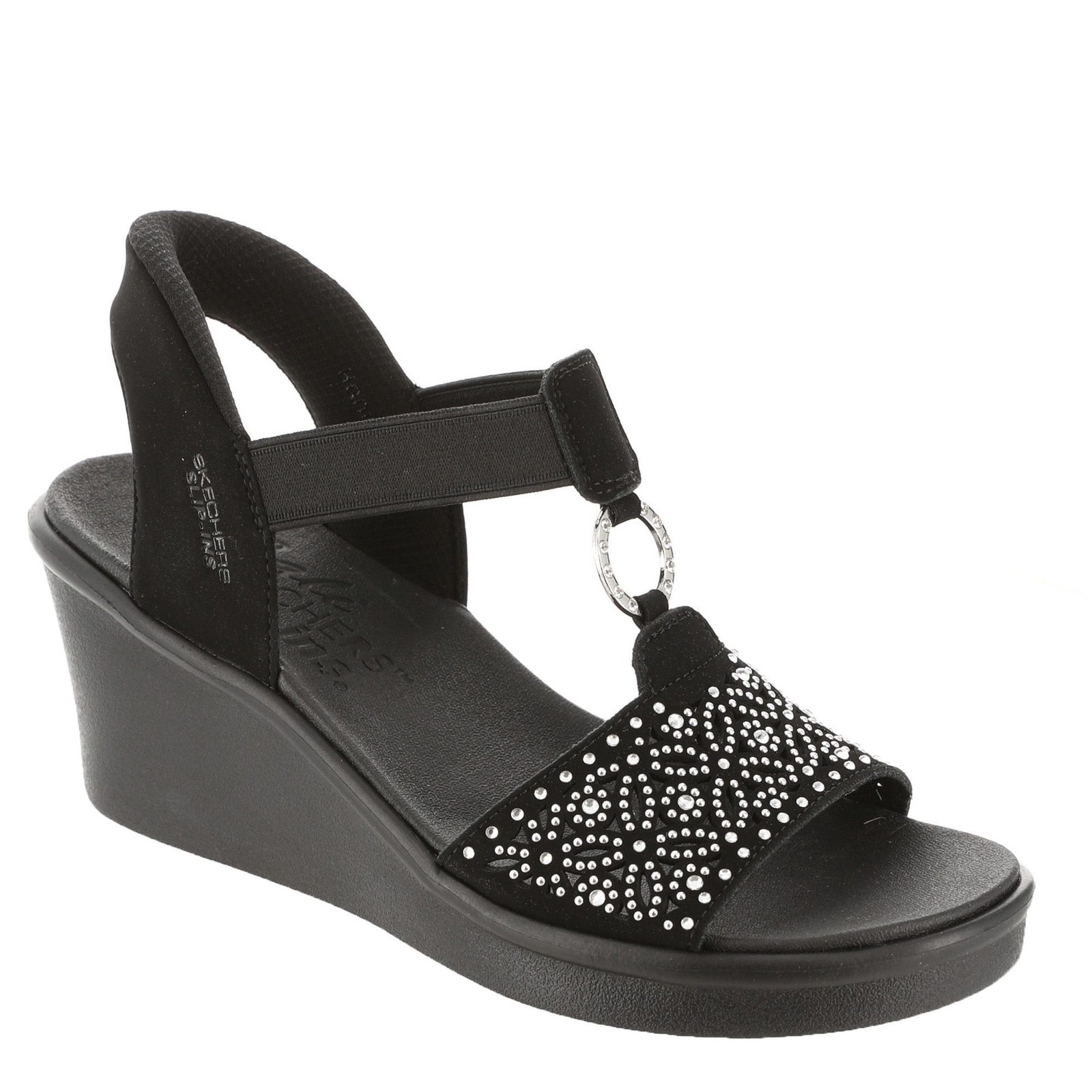 Skechers Cali Rumble On-Dancing Away Women's Black Sandal 11 M