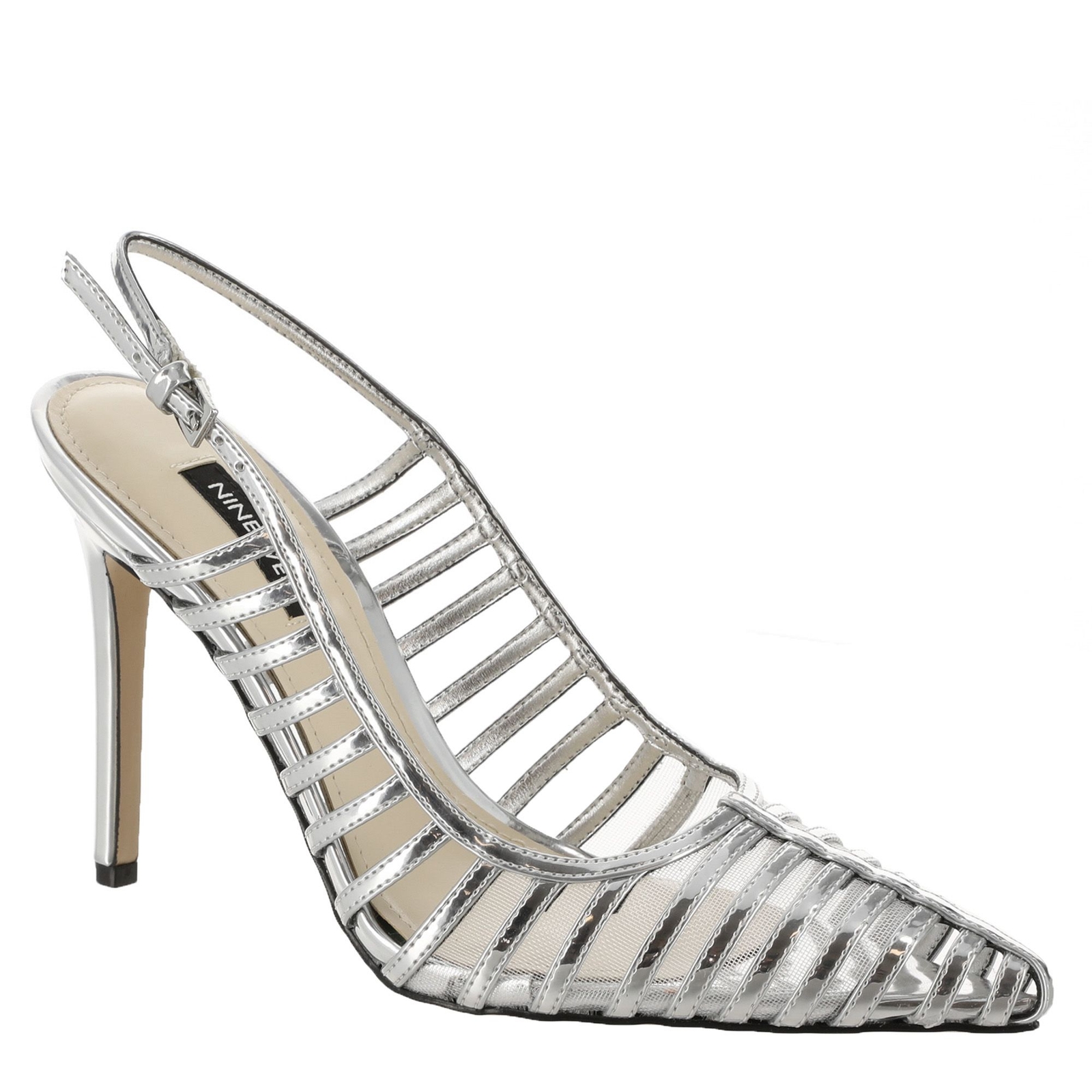Nine West Filane Women's Silver Metallic Pump 12 M