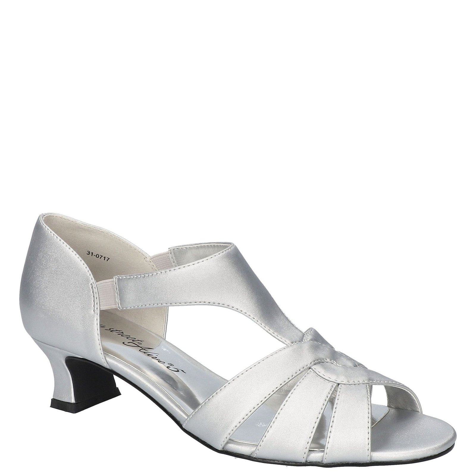 Easy Street Essie Women's Silver Sandal 6 W