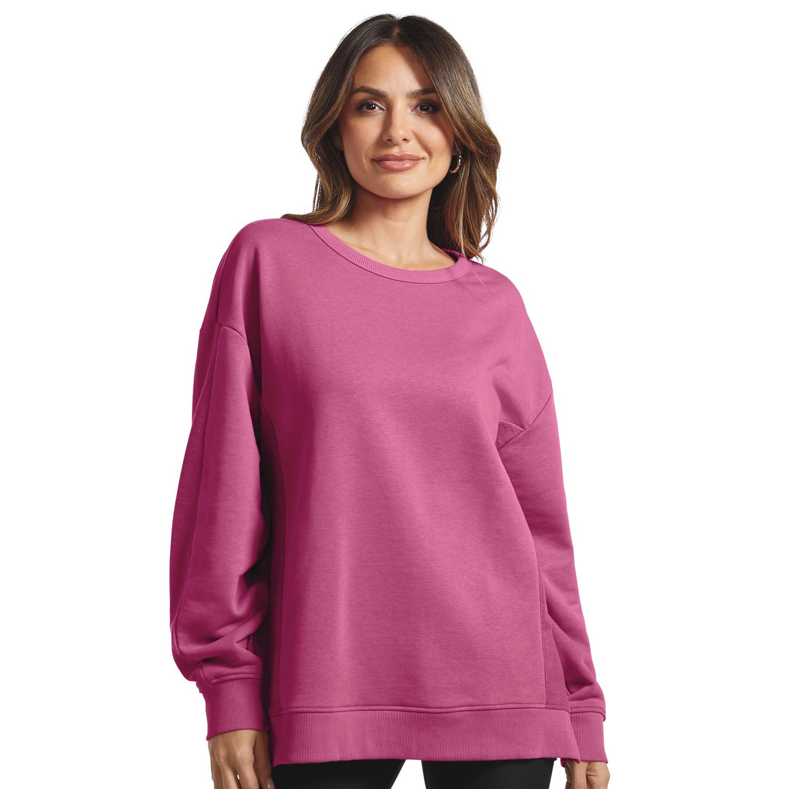 Masseys Lifestyle Crewneck Sweatshirt Pink Knit Tops L