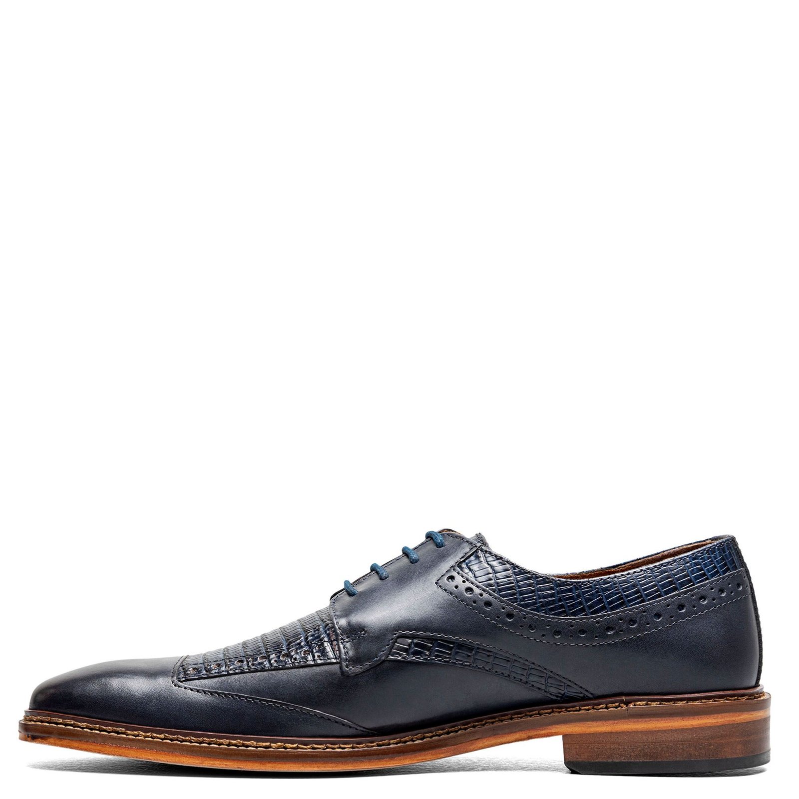 Stacy Adams Shoes Gambetta Modified Cap Toe Oxford Navy Size 13 — photo 2