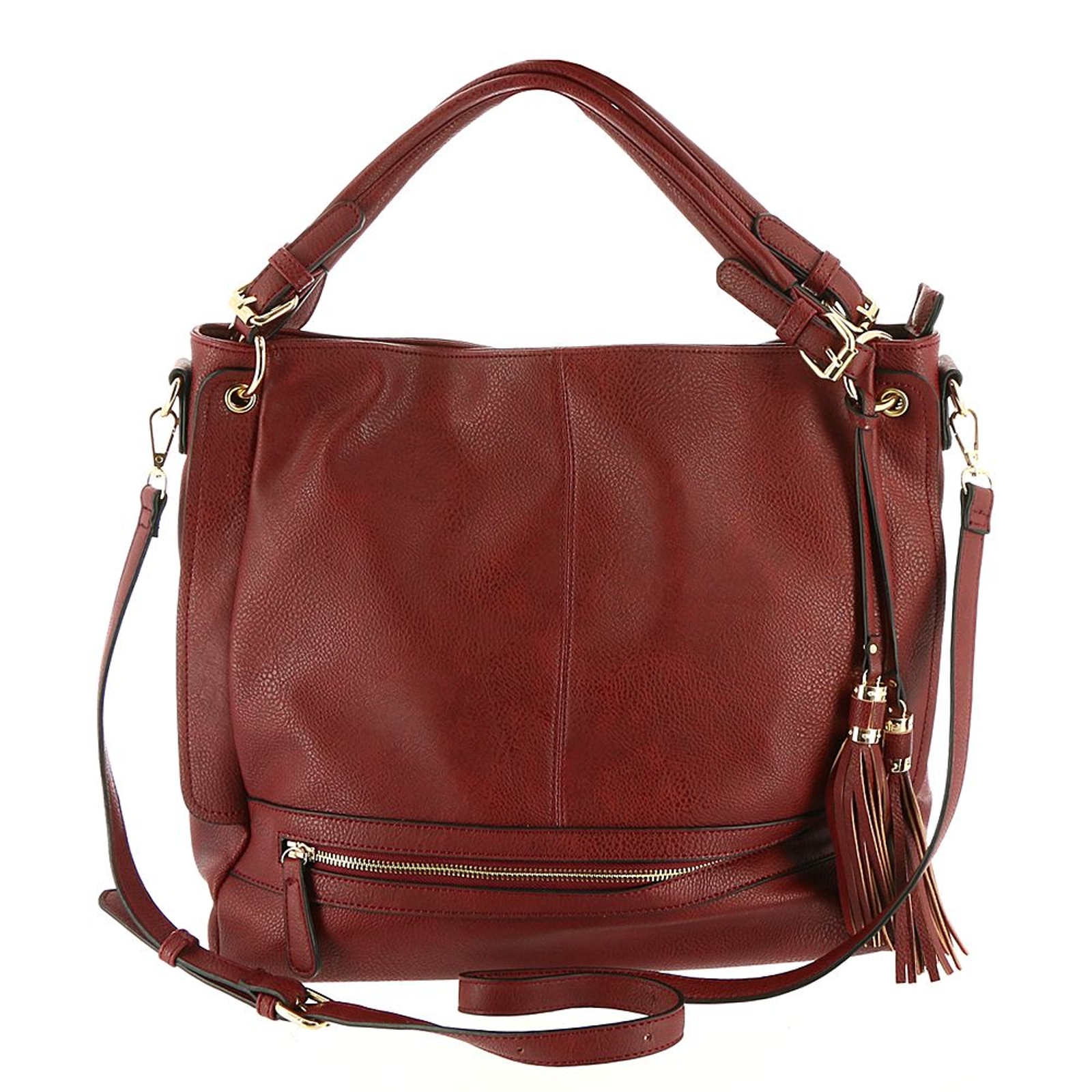 Urban Expressions Finley Hobo Bag Burgundy Bags No Size