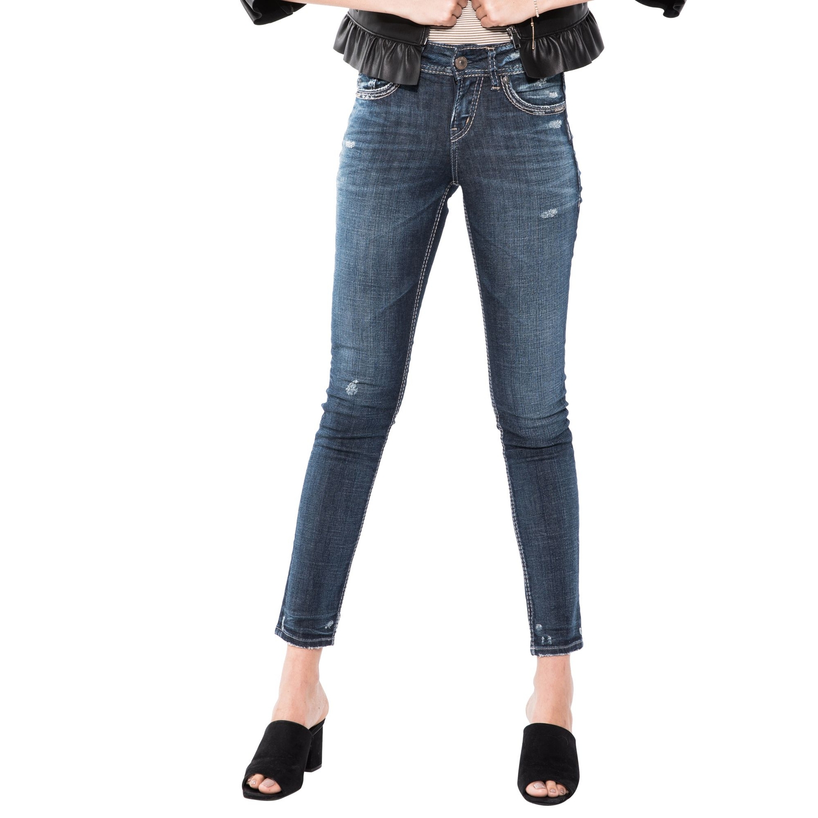 Silver Jeans Women's Suki Skinny Jean Blue Pants 30-29