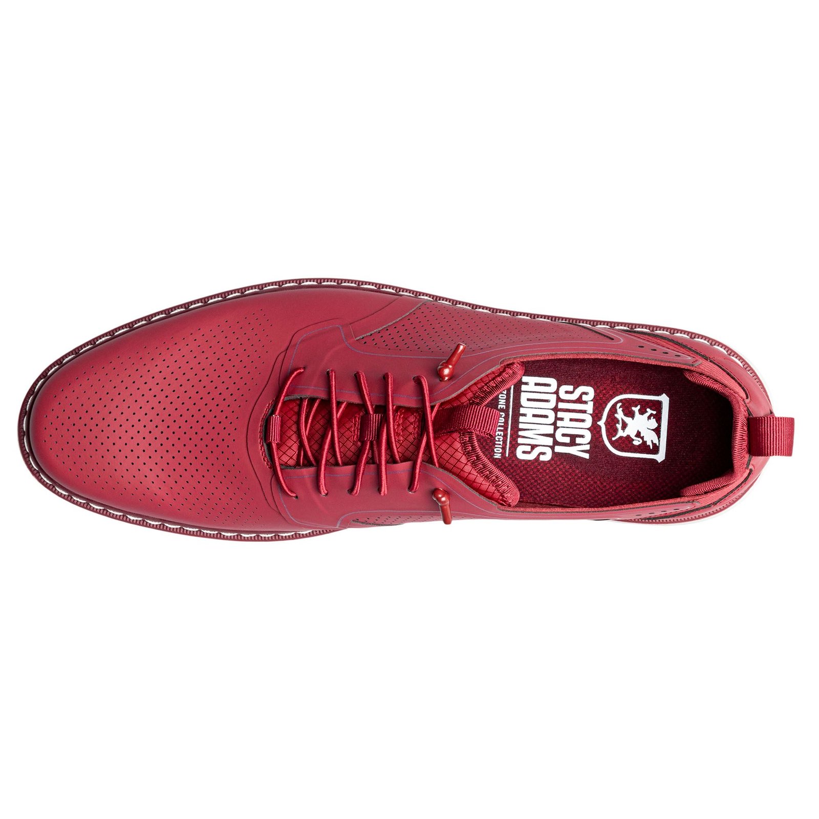 Stacy Adams Shoes Synchro Plain Toe Elastic Lace Up Raspberry Size 9.5 — photo 2
