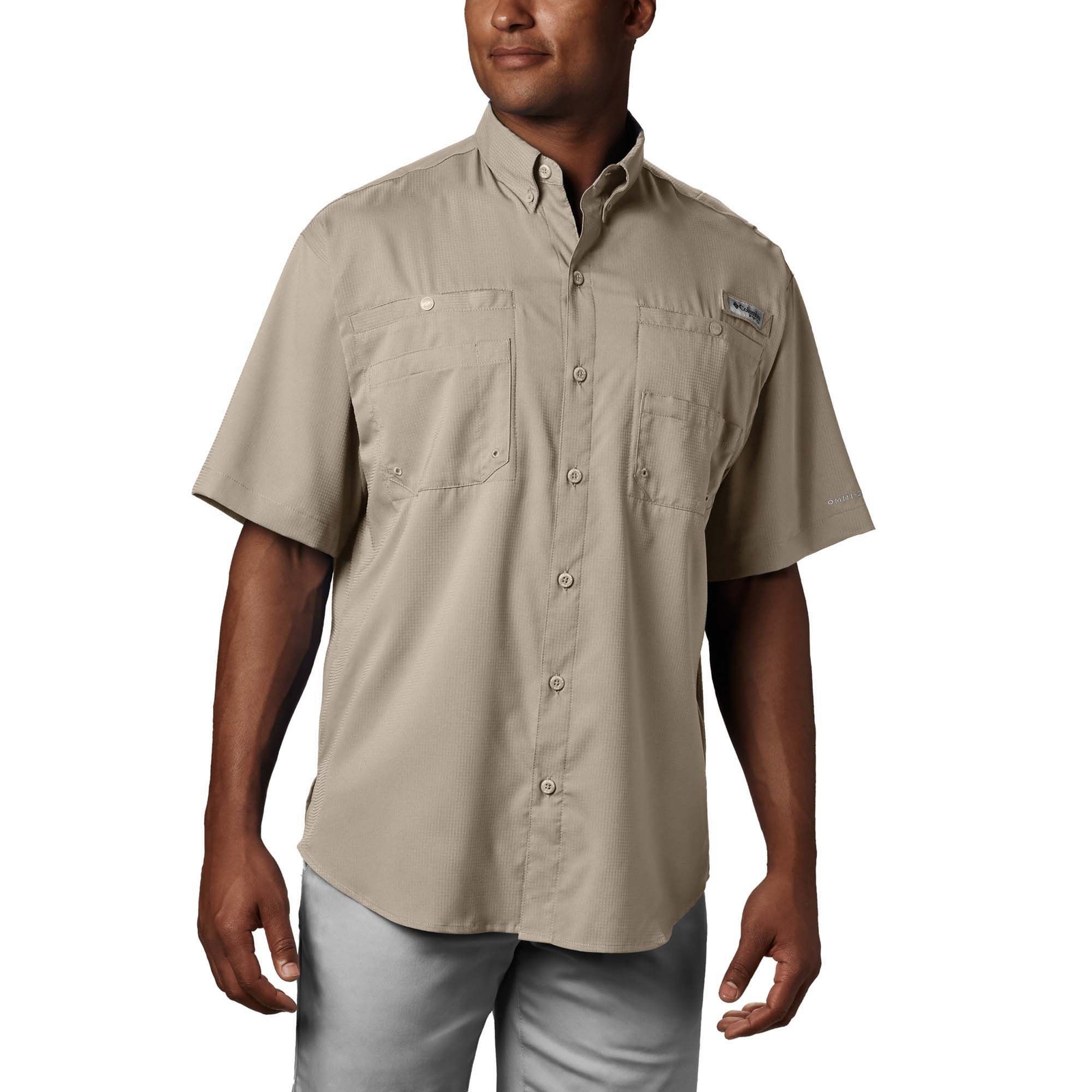 Columbia Men's Tamiami II Short Sleeve Shirt Tan Shirts S