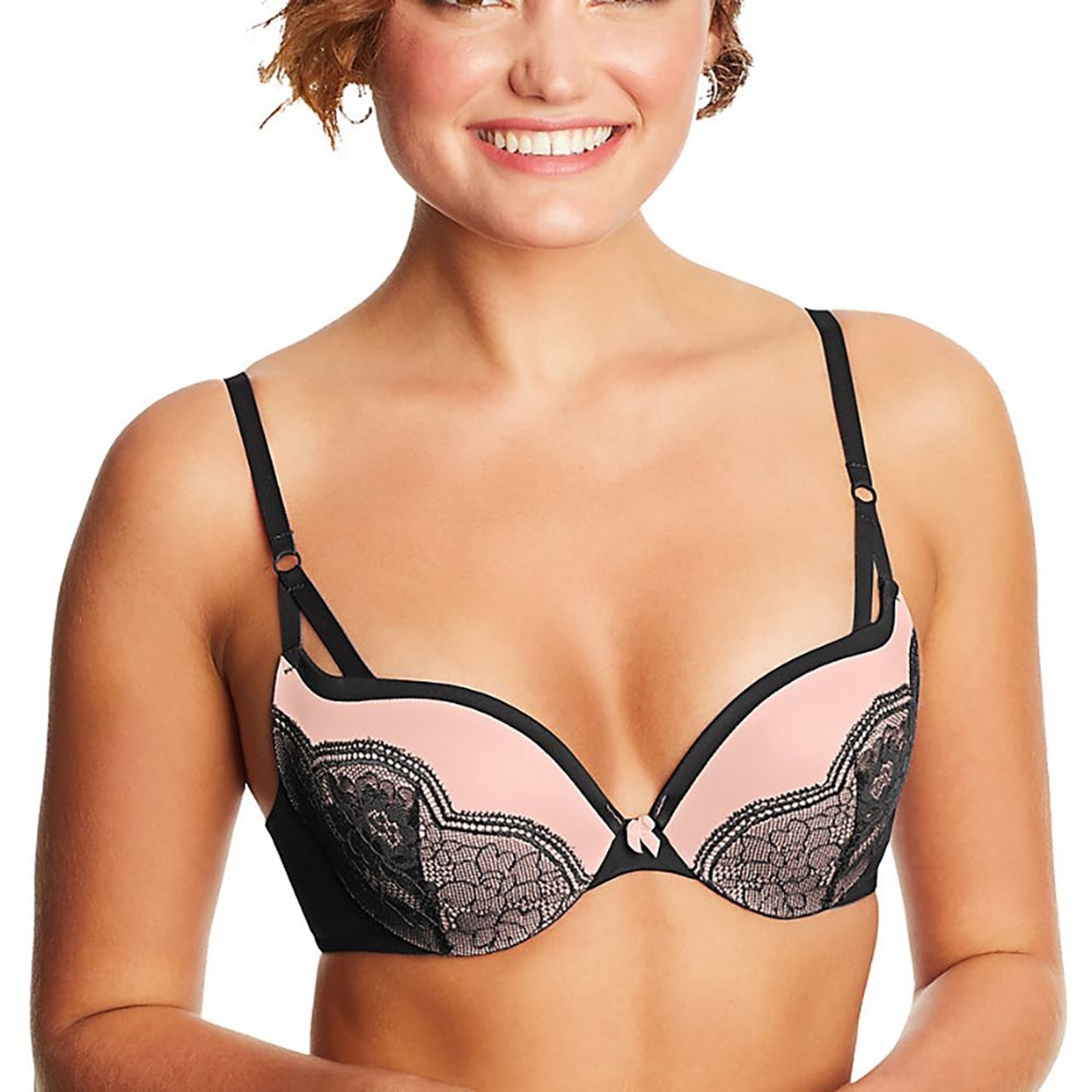 Maidenform-Love the Lift Push Up & In Demi Bra Orange Bras 36-C