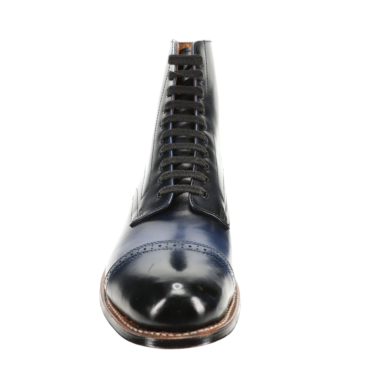 Stacy Adams Shoes Madison Cap Toe Lace Up Boot Blue Size 13 — photo 2