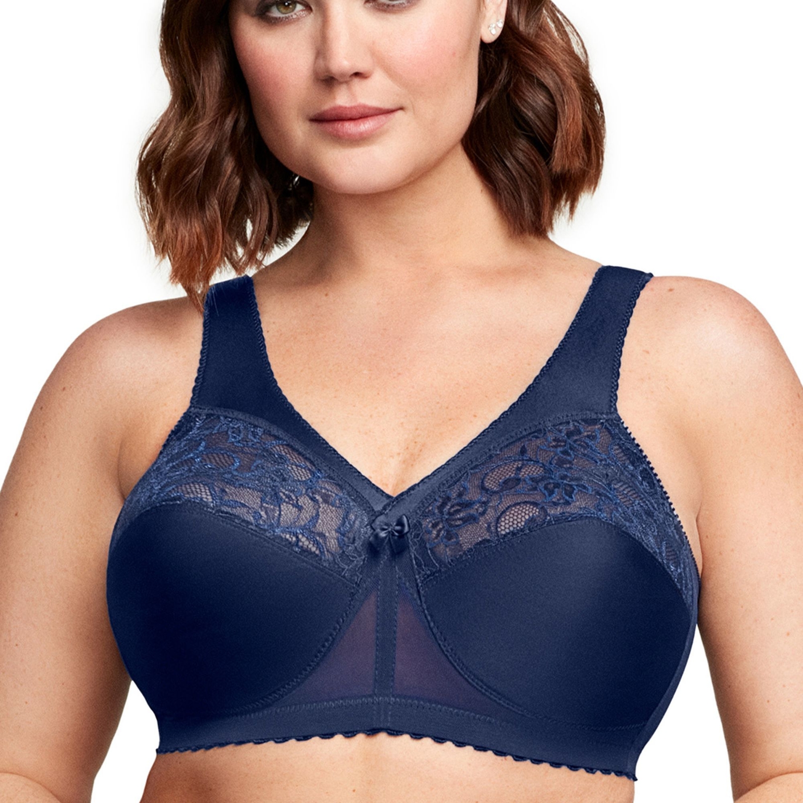 Glamorise MagicLift Full-Figure Support Bra Blue Bras 42-C
