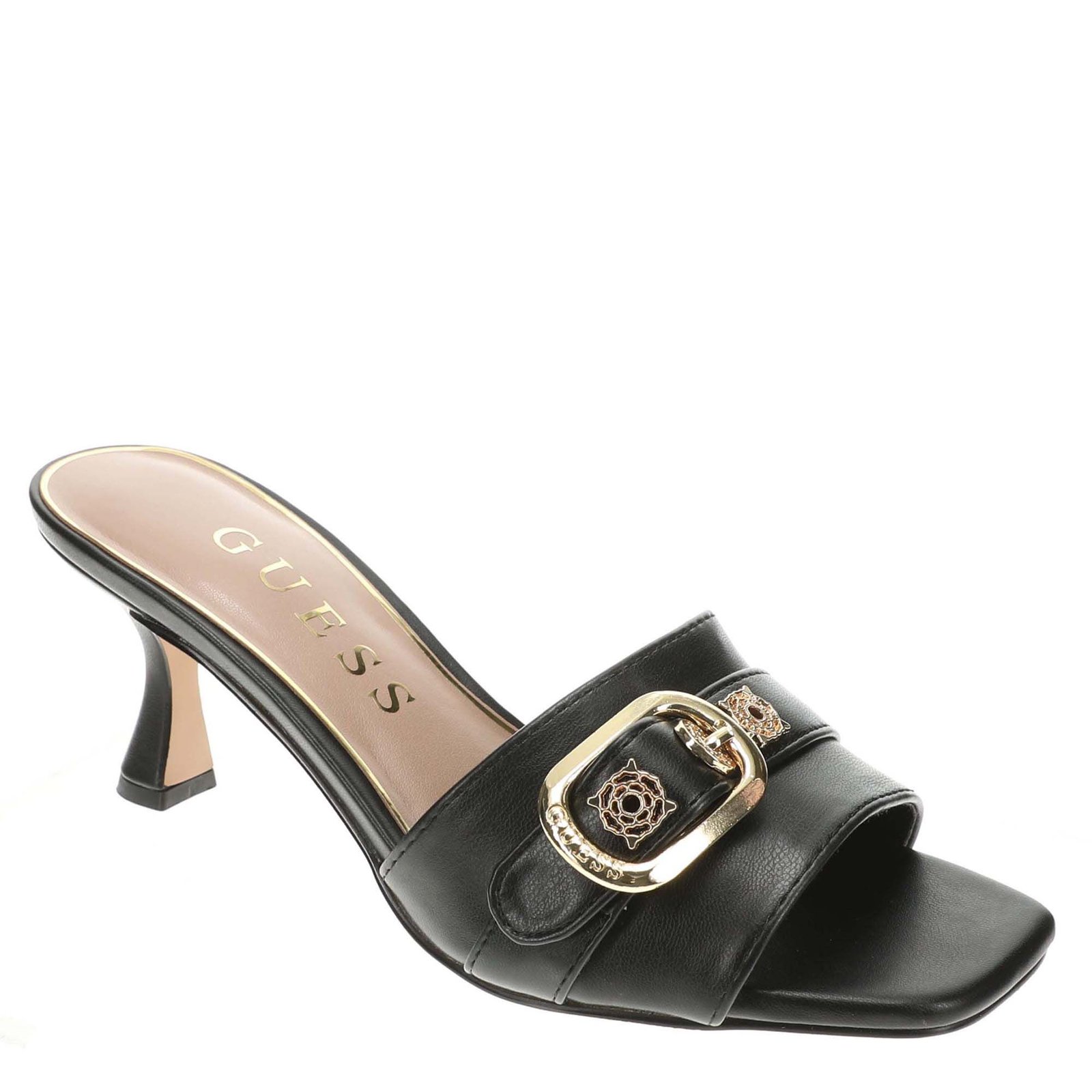 Guess Dittara Women's Black Sandal 6 M