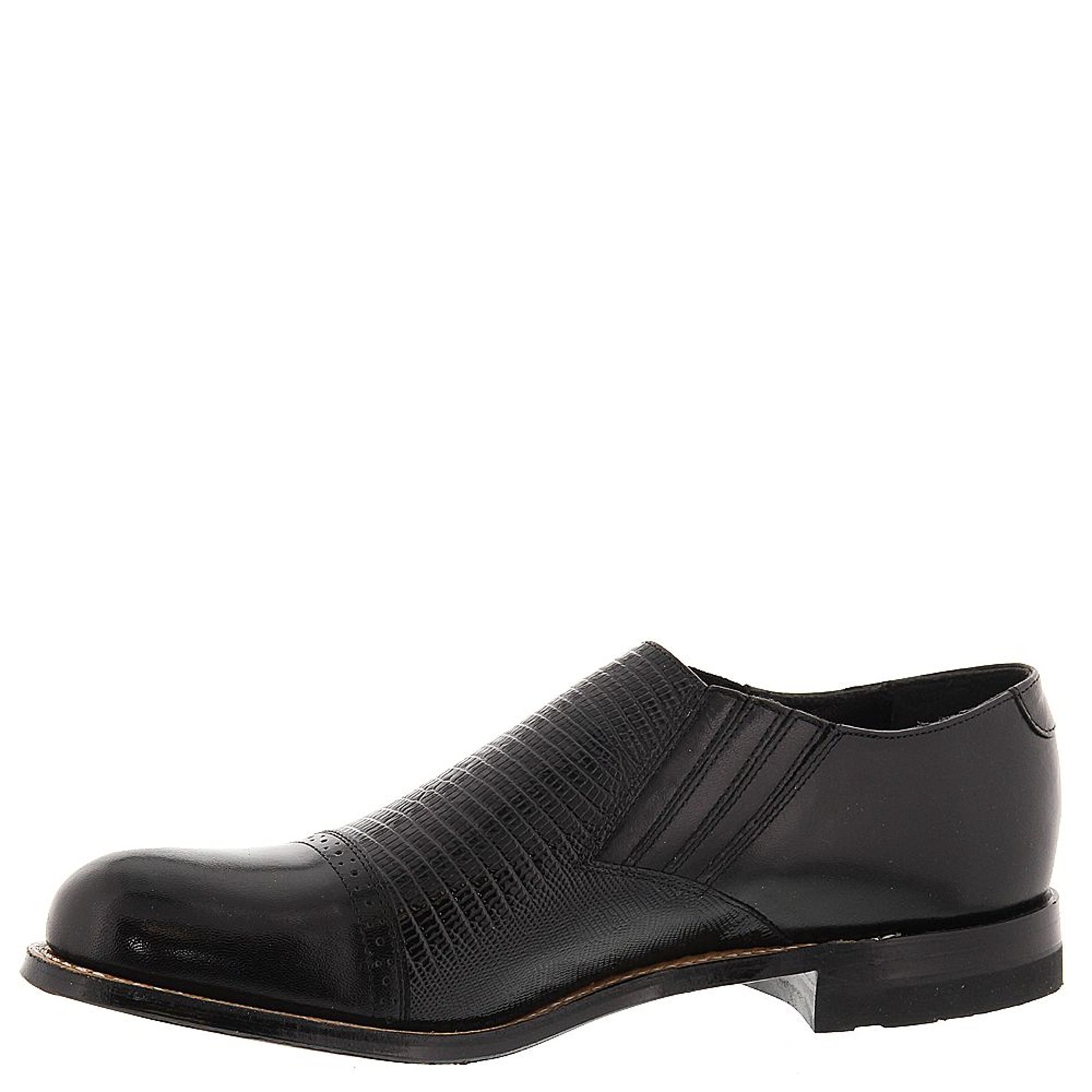 Stacy Adams Shoes Madison Cap Toe Slip On Black Size 10 — photo 2