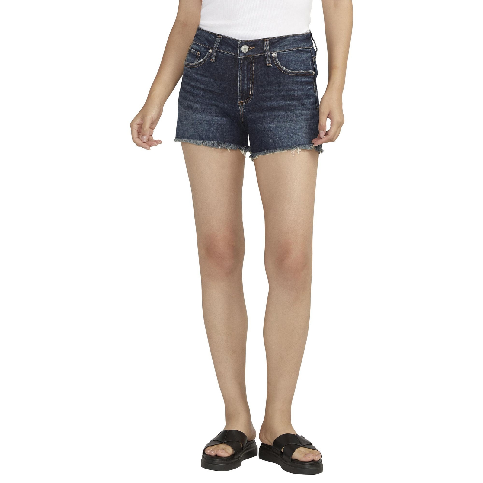 Silver Jeans Women's Suki Short Blue Shorts 36