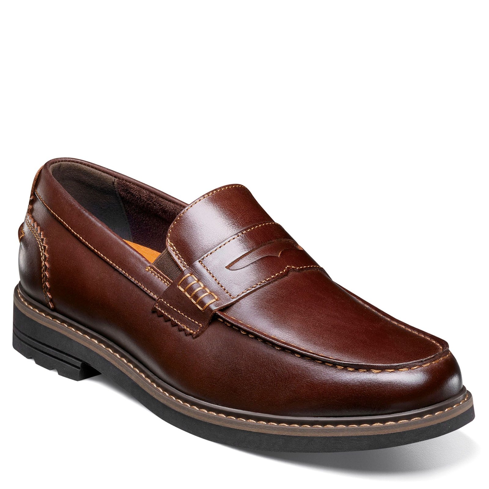 Nunn Bush Odin II Moc Toe Penny Loafer Men's Burgundy Slip On 13