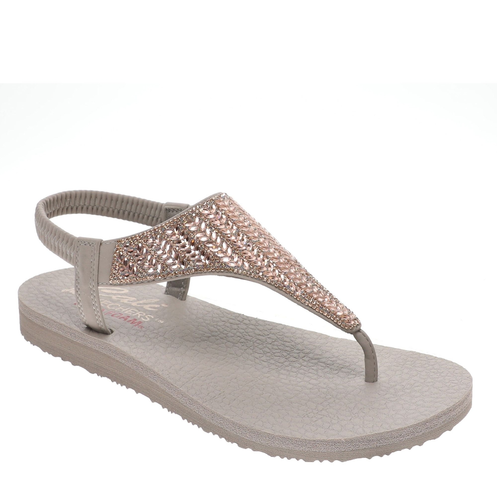 Skechers Cali Meditation-Glamorous Muse Women's Tan Sandal 8 M
