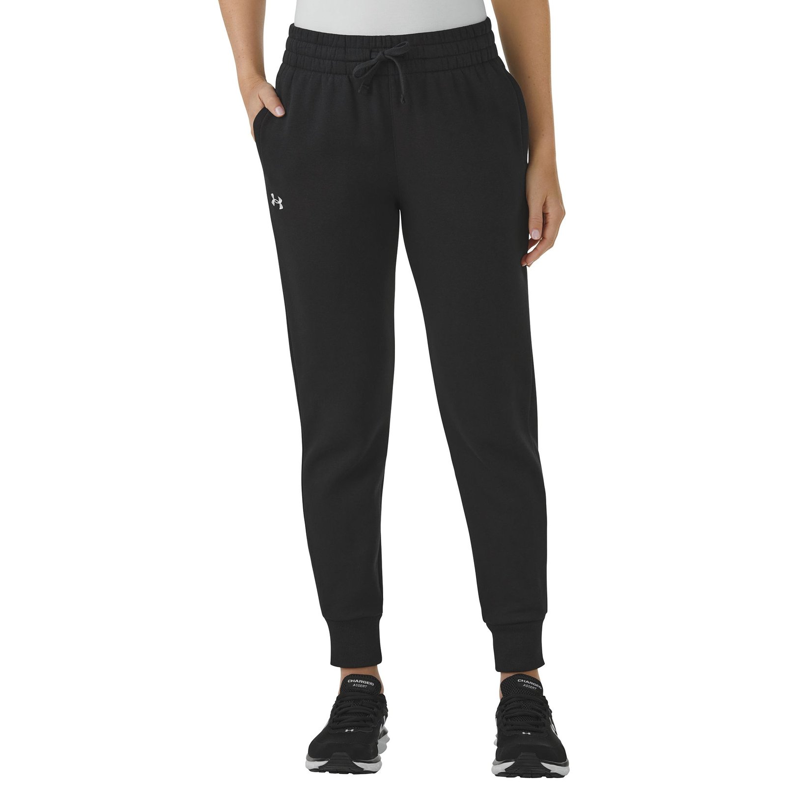Under Armour Women's Rival Fleece Jogger Black Pants
