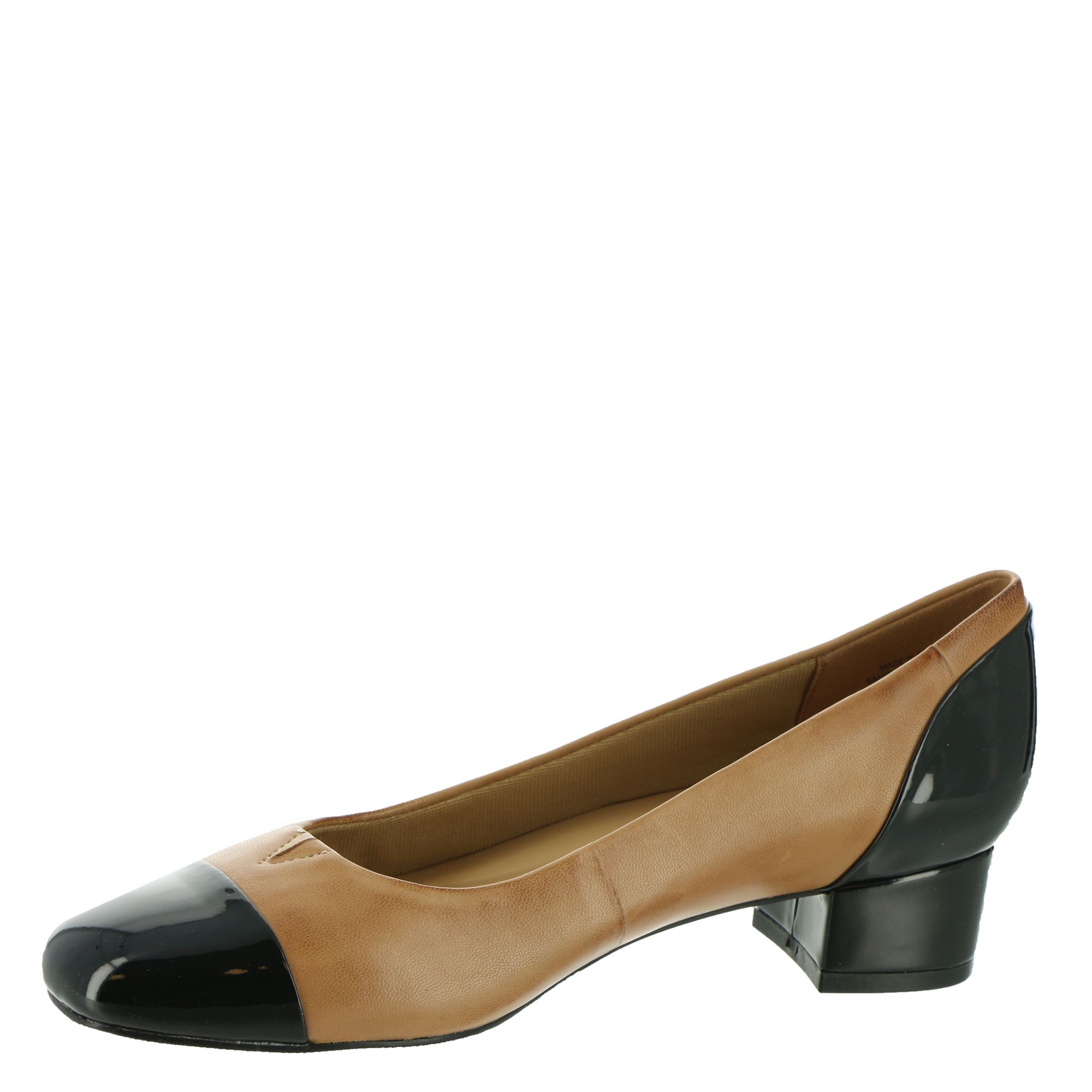 (取寄) トロッターズ レディース デイジー Trotters women Trotters Daisy Tan Leather/Black Patent Veg Trotters Women's Pumps Black Leather/Patent Leather 7 Narrow for