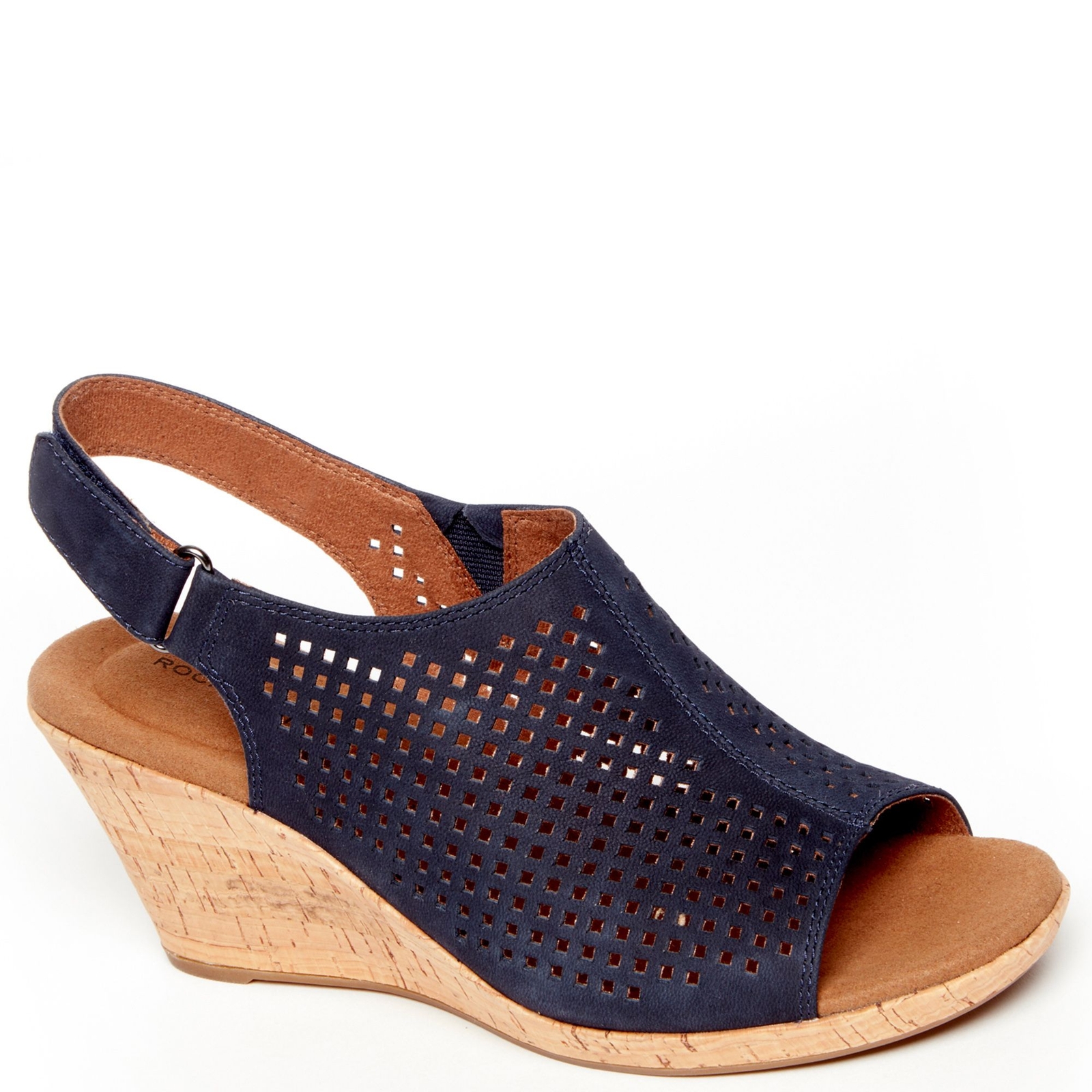 Rockport Briah Perf Sling Women's Navy Sandal 8.5 M
