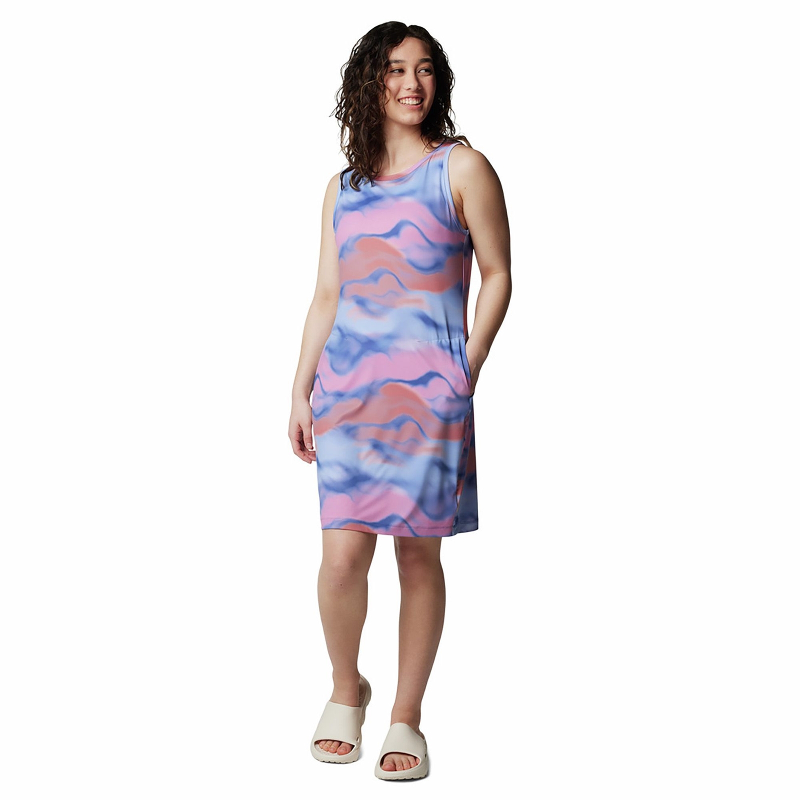Columbia Women's Chill River Printed Dress Red Dresses M