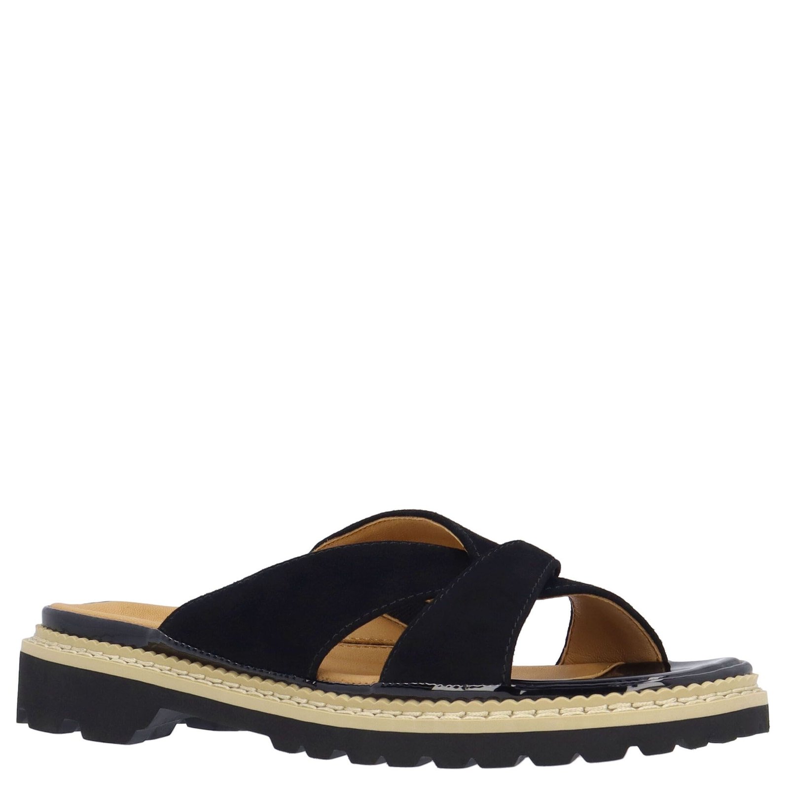 L'Amour Des Pieds Deryn Women's Black Sandal 7.5