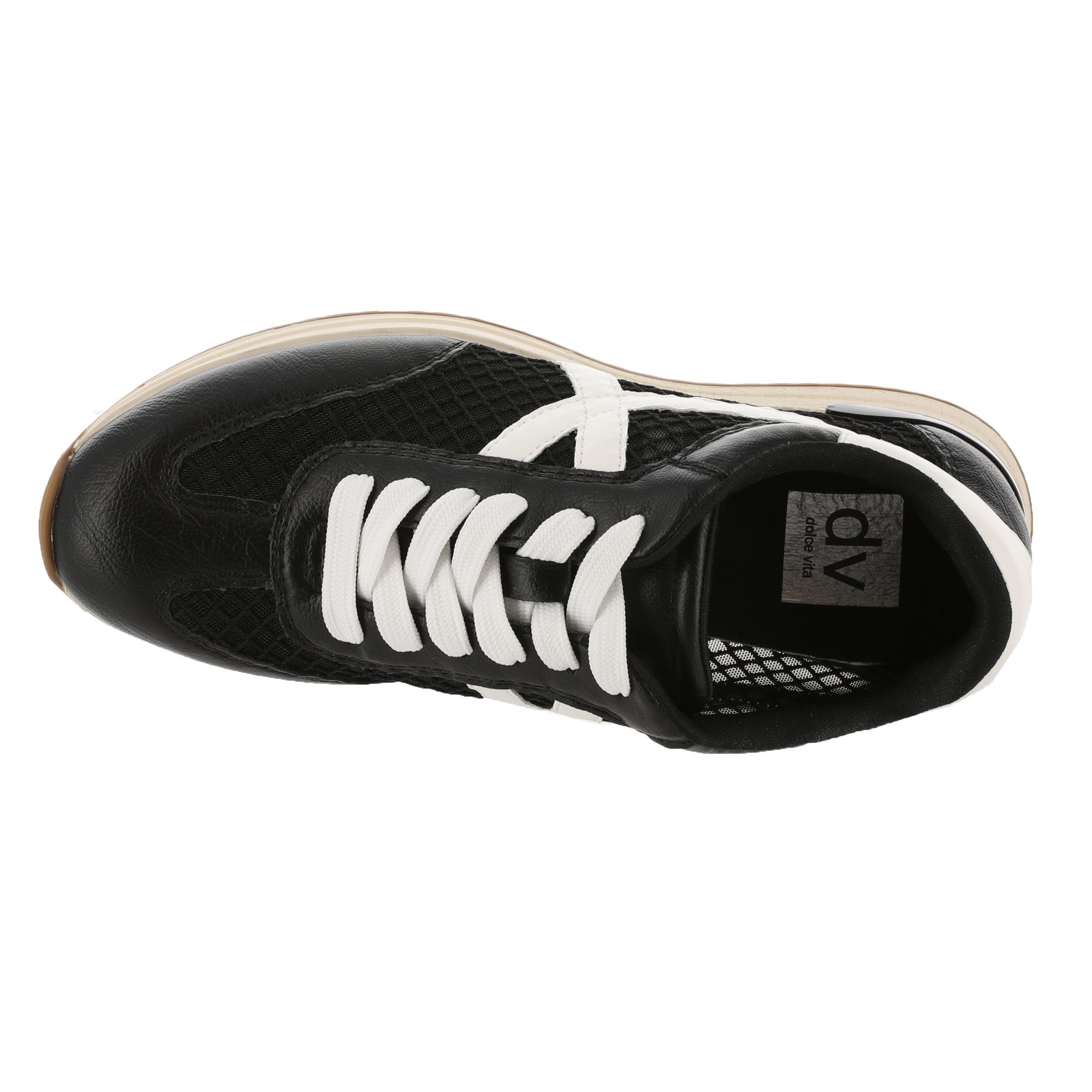 DV by Dolce Vita Joque Women's Sneaker 9 B(M) US - Black-White | eBay